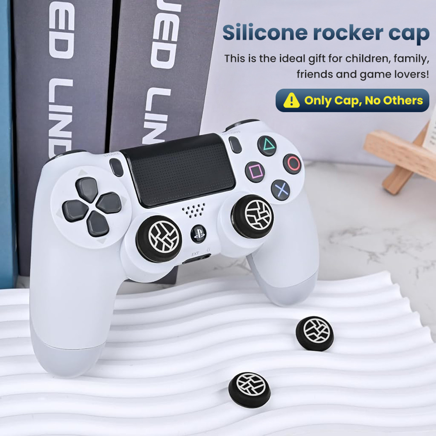 Image of Zorbes PS5 Controller Thumb Grip Caps Silicone NonSlip Joystick Cover Set Gaming Accessory Kit
