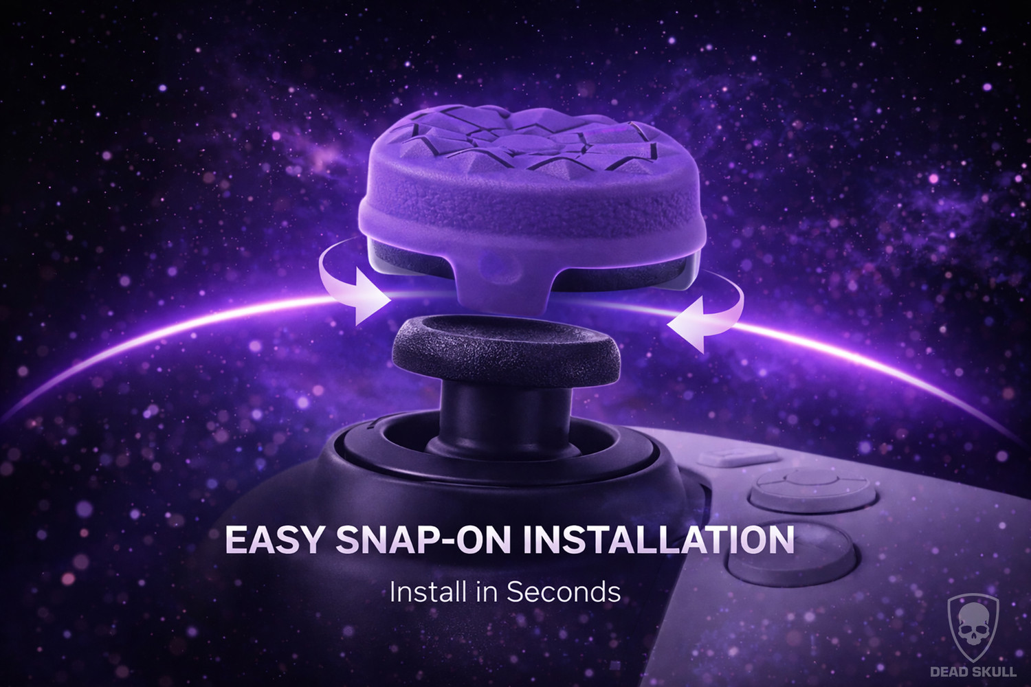 Image of DEADSKULL FPS Thumbstick Extenders (Pack of 2), High-Rise & Mid-Rise Joystick Grip Caps Gaming Accessory Kit