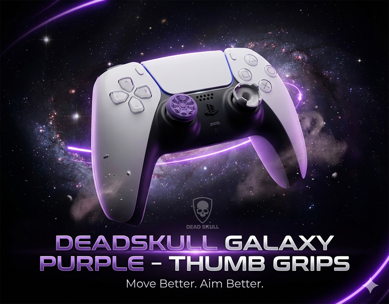 Image of DEADSKULL FPS Thumbstick Extenders (Pack of 2), High-Rise & Mid-Rise Joystick Grip Caps Gaming Accessory Kit