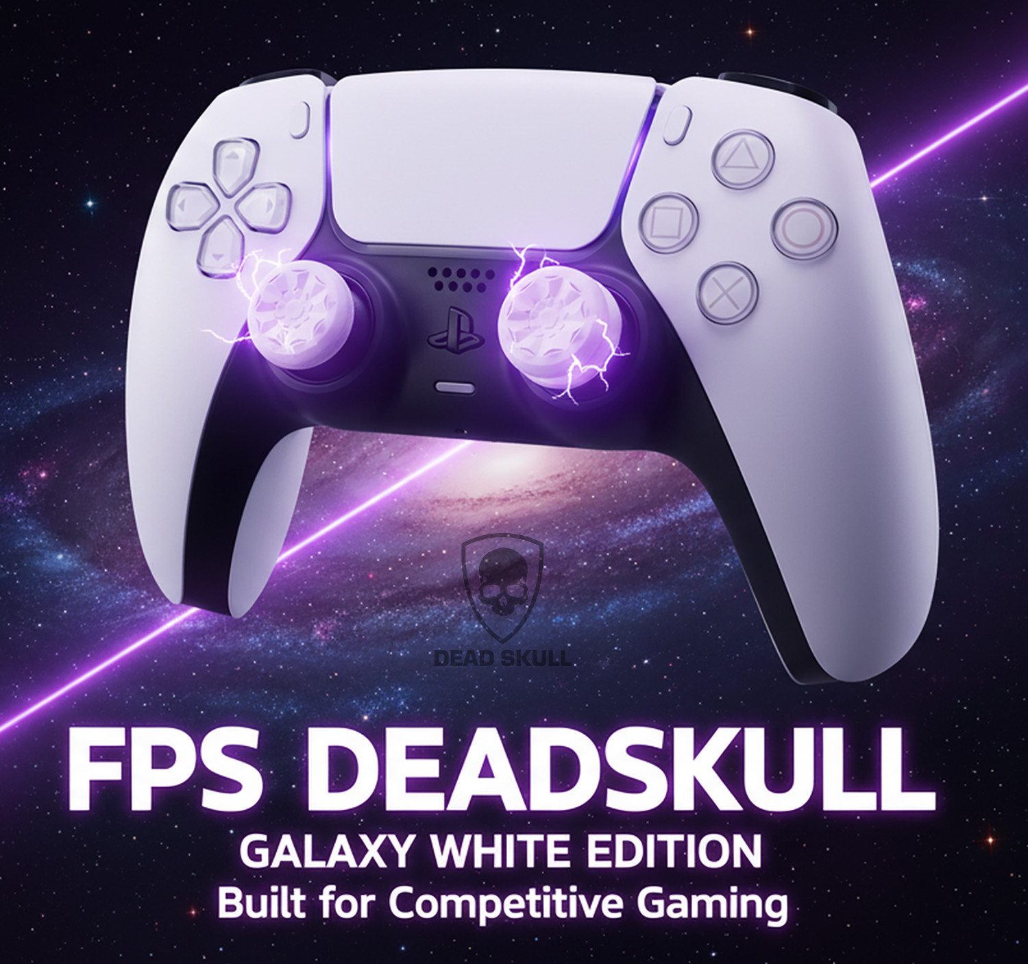 Image of DEADSKULL FPS Thumbsticks - Galaxy Limited Edition | High-Rise + Mid-Rise Thumb Grip| Gaming Accessory Kit