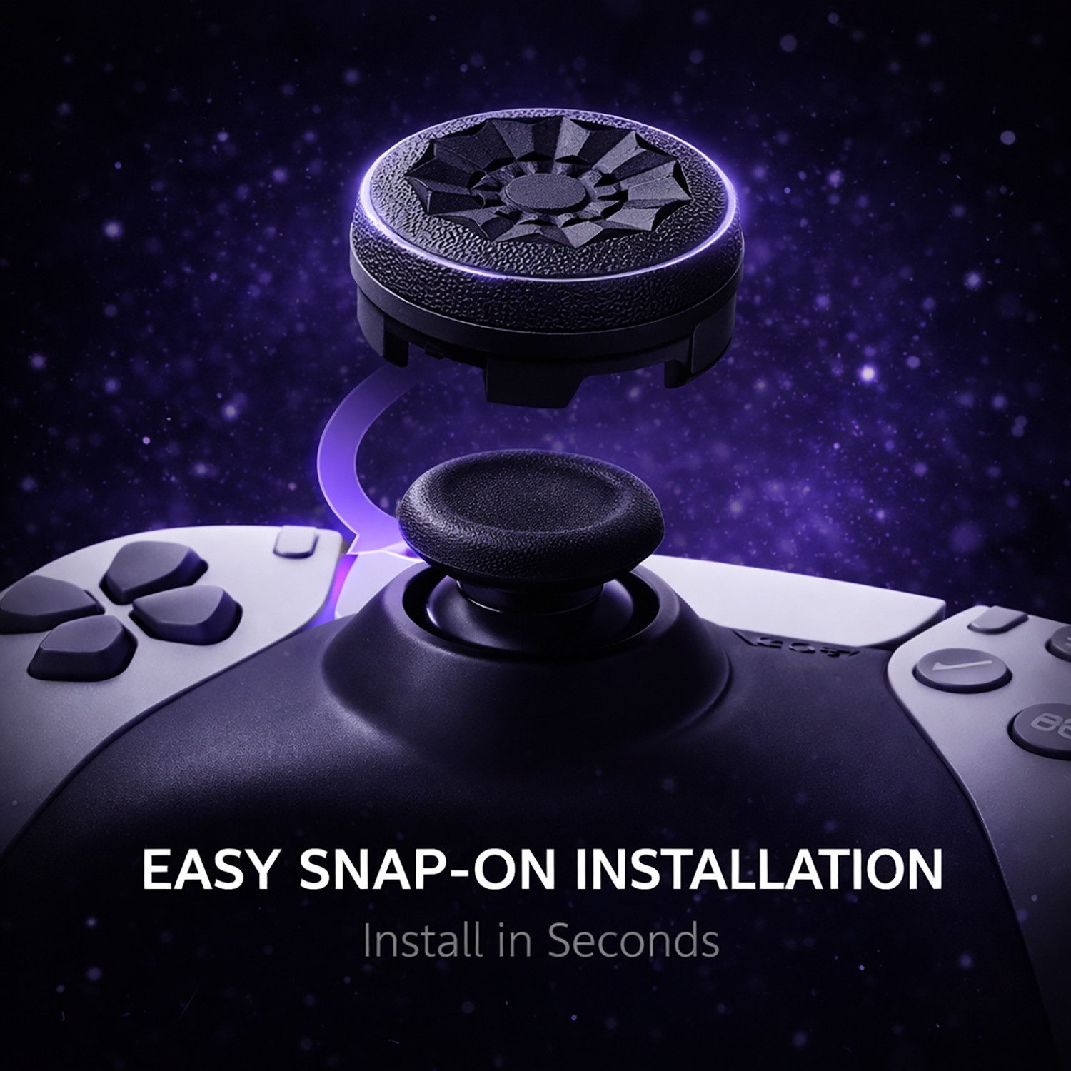 Image of DEADSKULL FPS Thumbsticks - Galaxy Limited Edition | High-Rise + Mid-Rise Thumb Grip| Gaming Accessory Kit