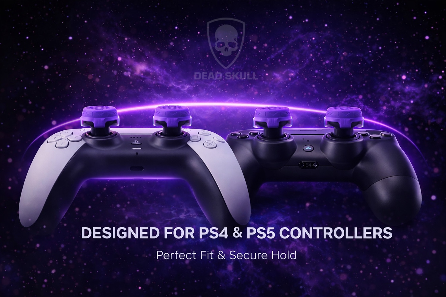 Image of DEADSKULL FPS Thumbstick Extenders (Pack of 2), High-Rise & Mid-Rise Joystick Grip Caps Gaming Accessory Kit