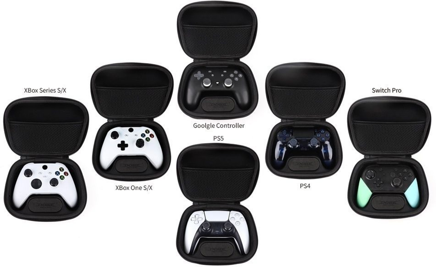 Image of HG WORLD Dobe Controller Storage Bag TY-18177,EVA Oxford Travel Case, DualSense Organizer Gaming Accessory Kit
