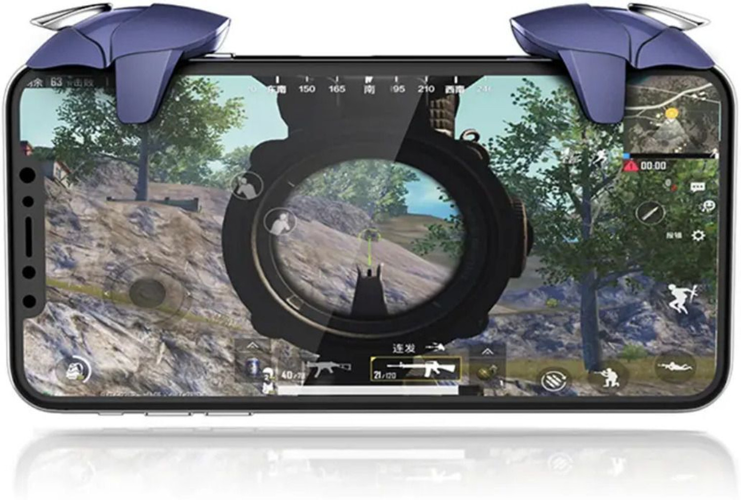 Image of Gadgetturbo Game Controller Shark Triggers Button Shooter Phone Gamepad for pubg Gaming Accessory Kit