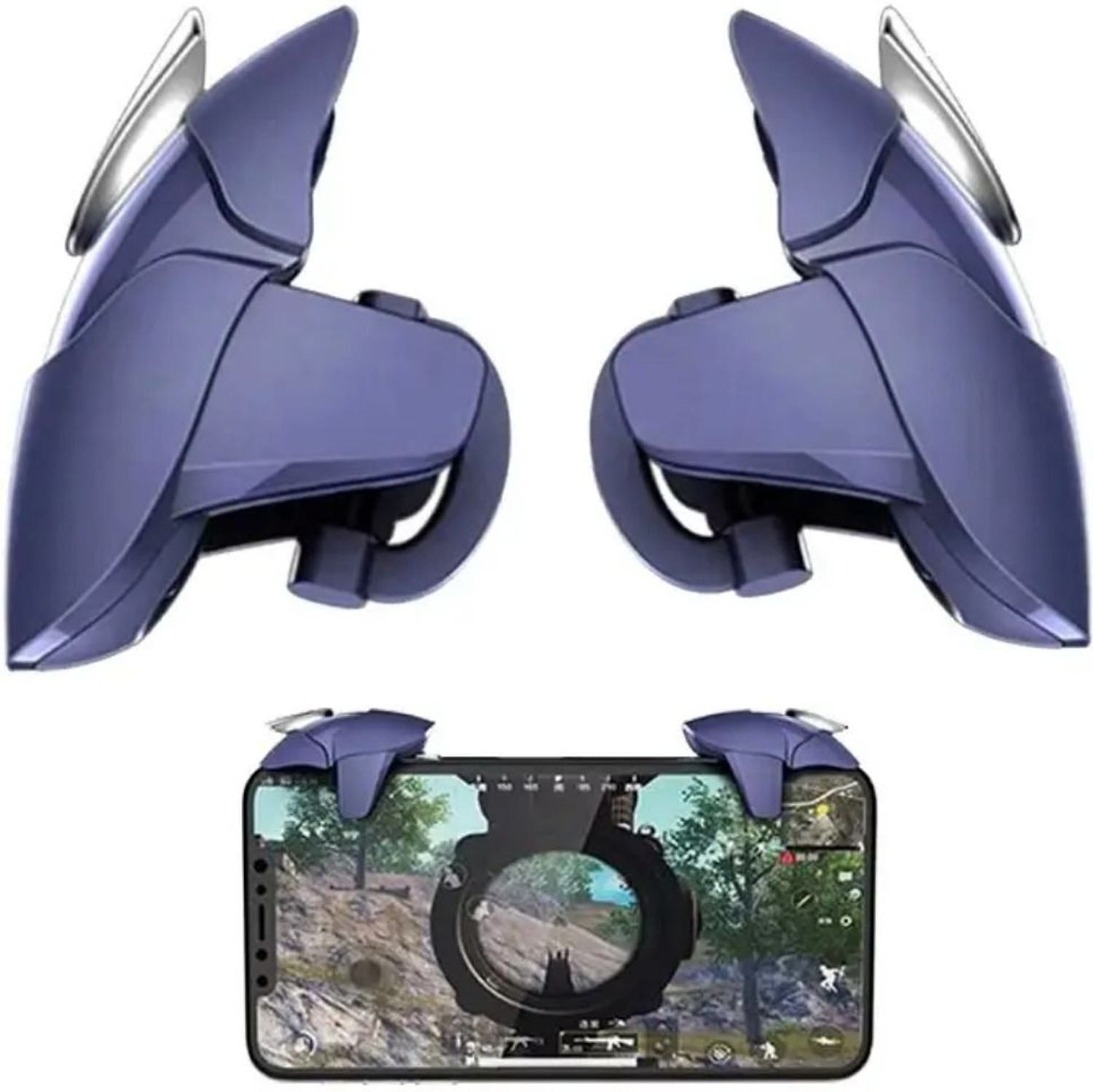 Image of Gadgetturbo Game Controller Shark Triggers Button Shooter Phone Gamepad for pubg Gaming Accessory Kit