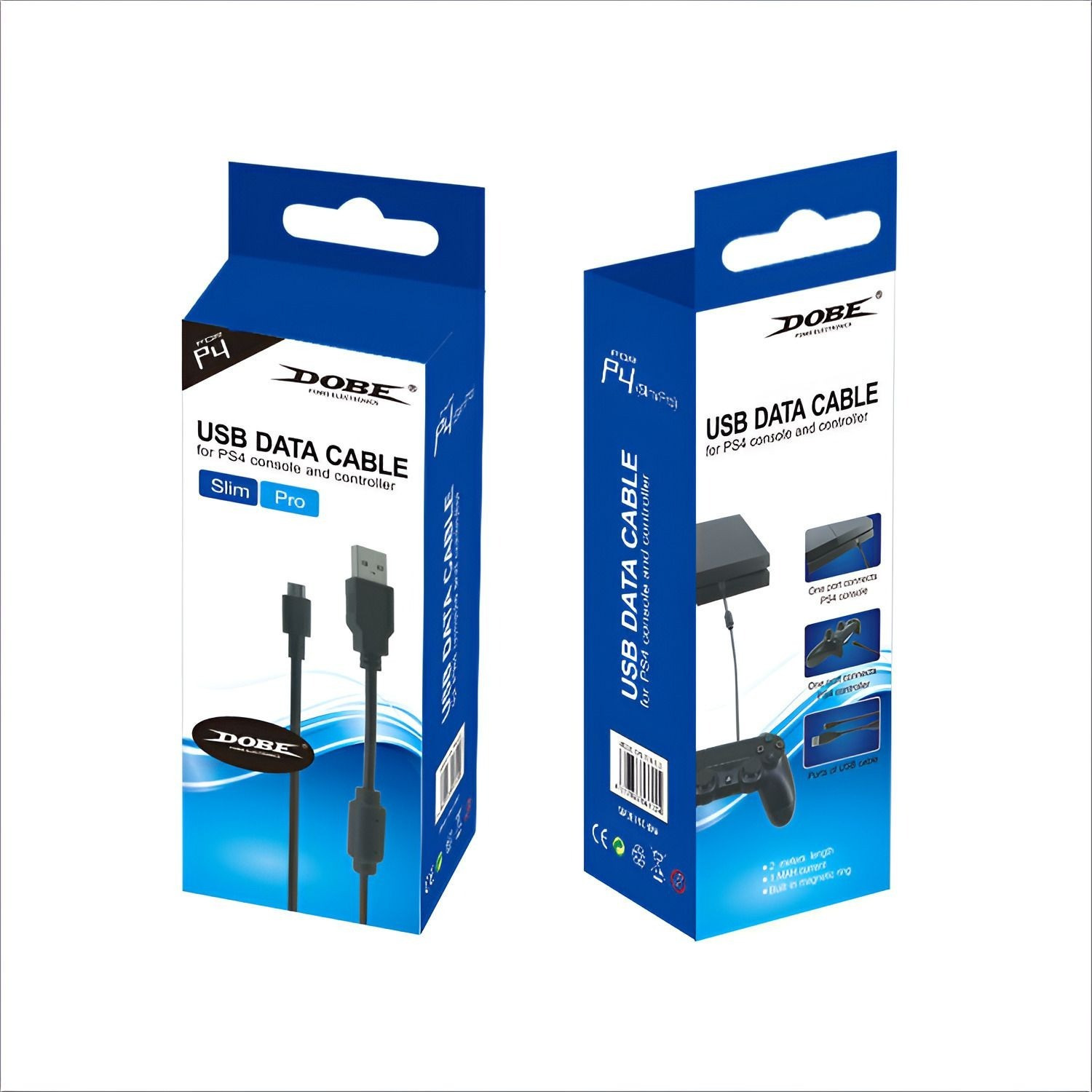 Image of HG WORLD Dobe TP4-813 USB Charging Data Cable for PS4 Slim and Pro console & controller Gaming Accessory Kit