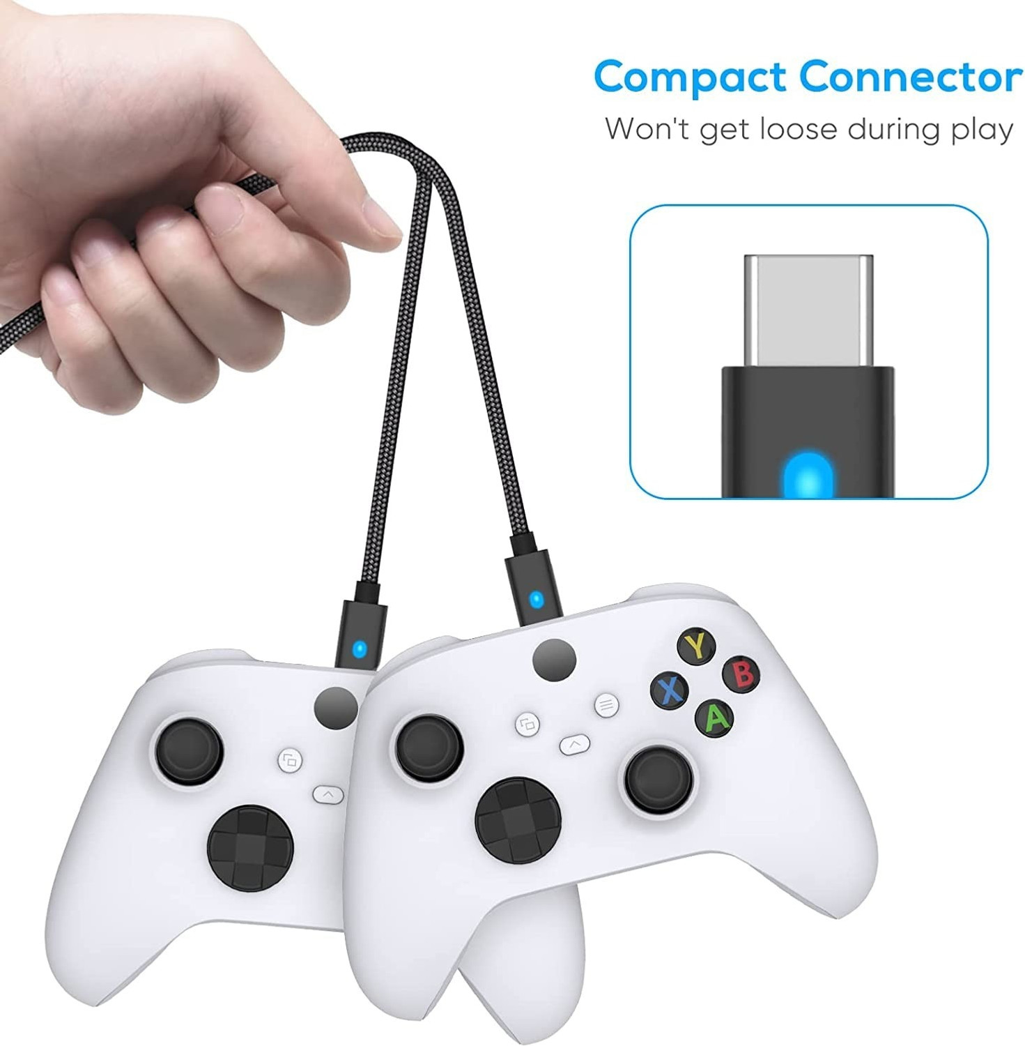 Image of HG WORLD Dobe PS5 DualSense Controller Charging Cable,3 Meter USB-C Cord,5A Fast Charging Gaming Accessory Kit