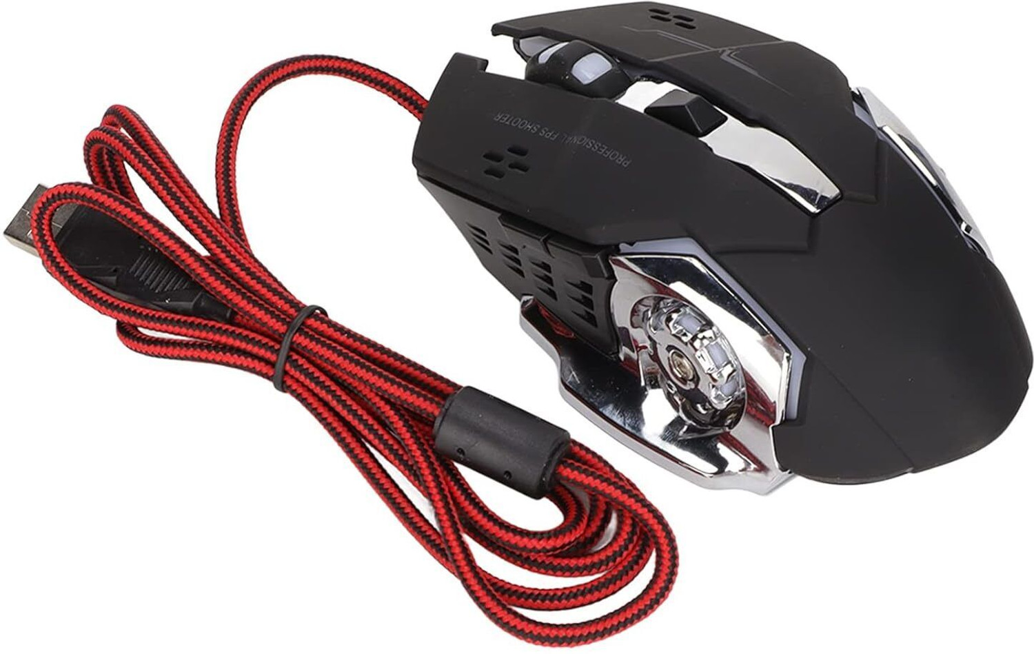 Image of HG WORLD Game Mouse USB Wired With RGB Cool Breathing Led Light,Anti-Slip, Scroll Wheel Gaming Accessory Kit