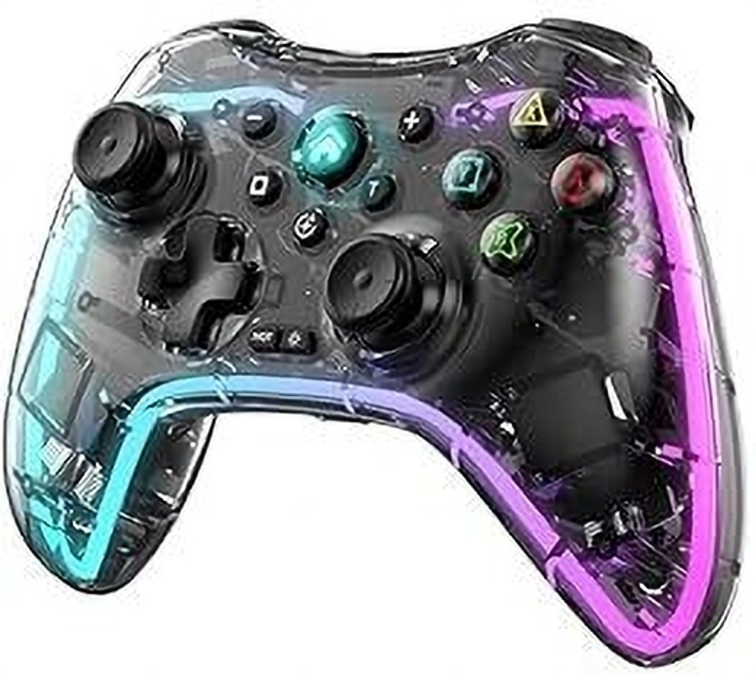 Image of Tobo Wireless Game Controller for Android PS5 /4 /3 with 7 Colors LED Light TD-1283GA Gaming Accessory Kit