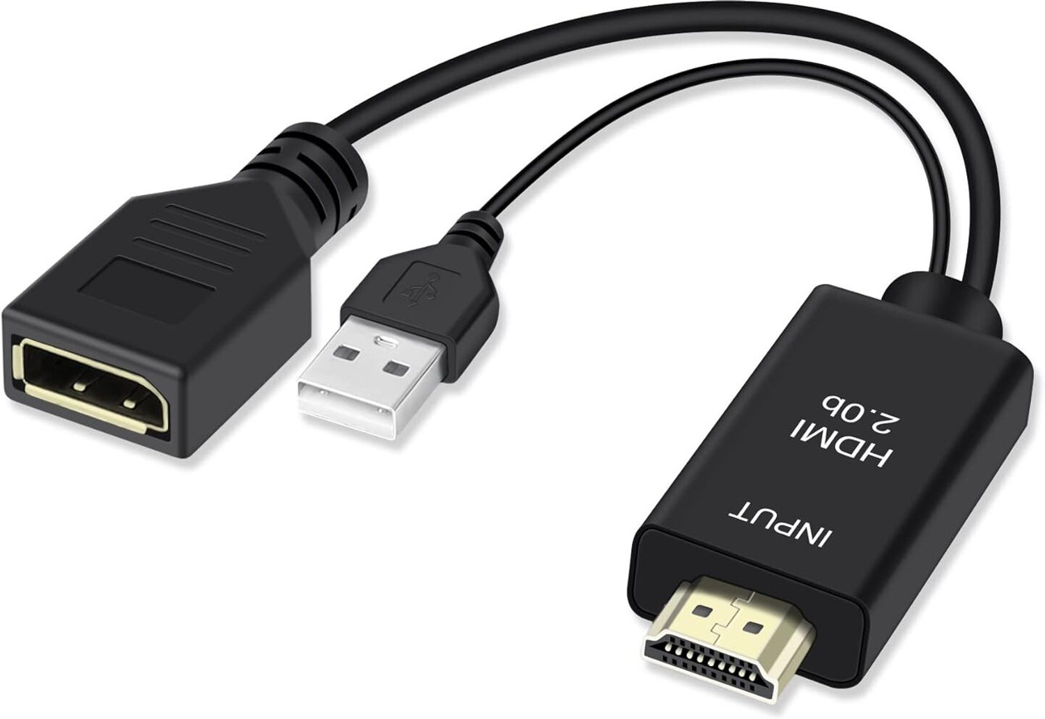 Image of Zeptrox HDMI to DP Converter 4K USB Powered Adapter Gaming Adapter