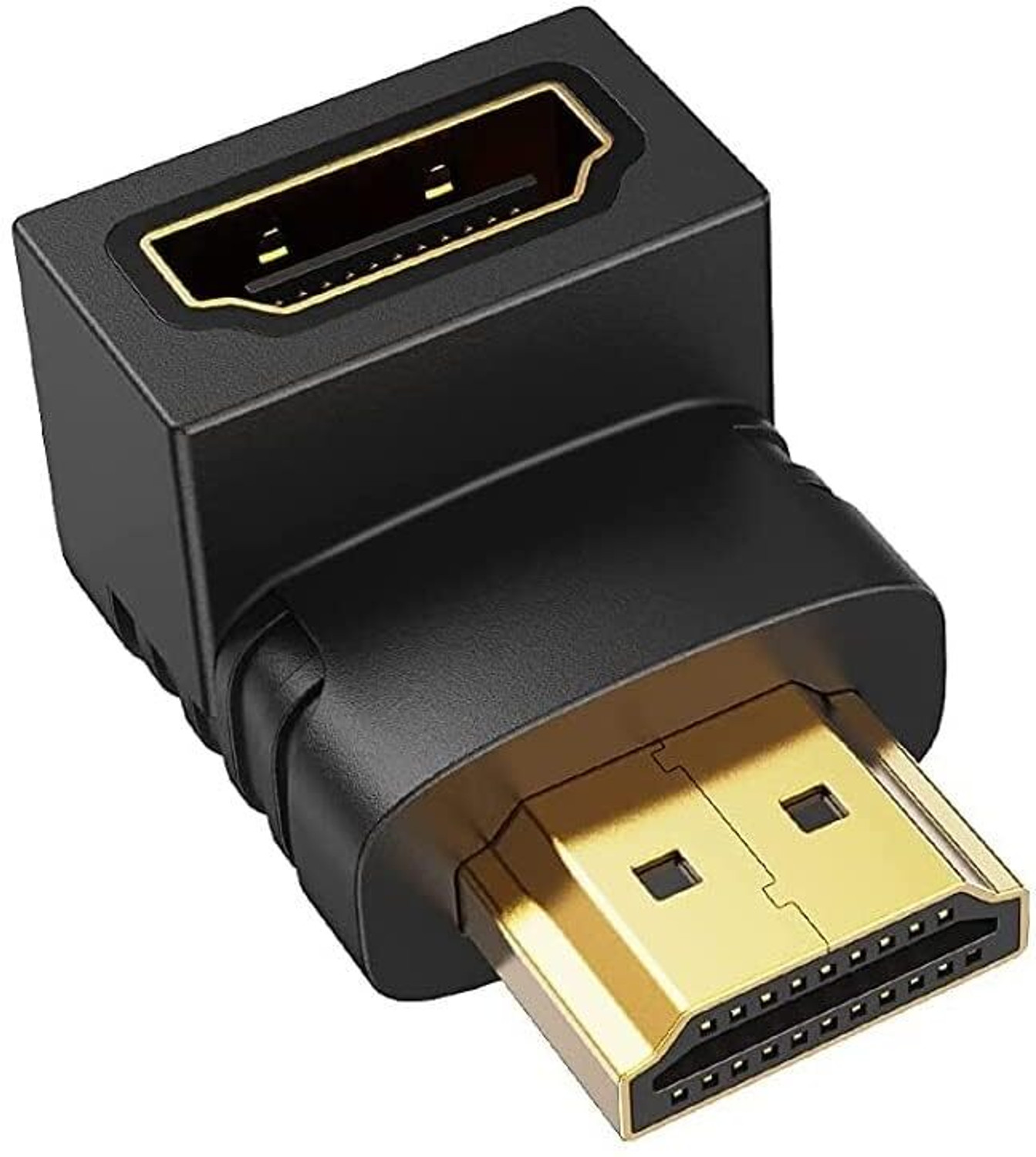 Image of ZENIFY HDMI Male to Female Converter Connector Adapter 90 Degree L Shape Gaming Adapter