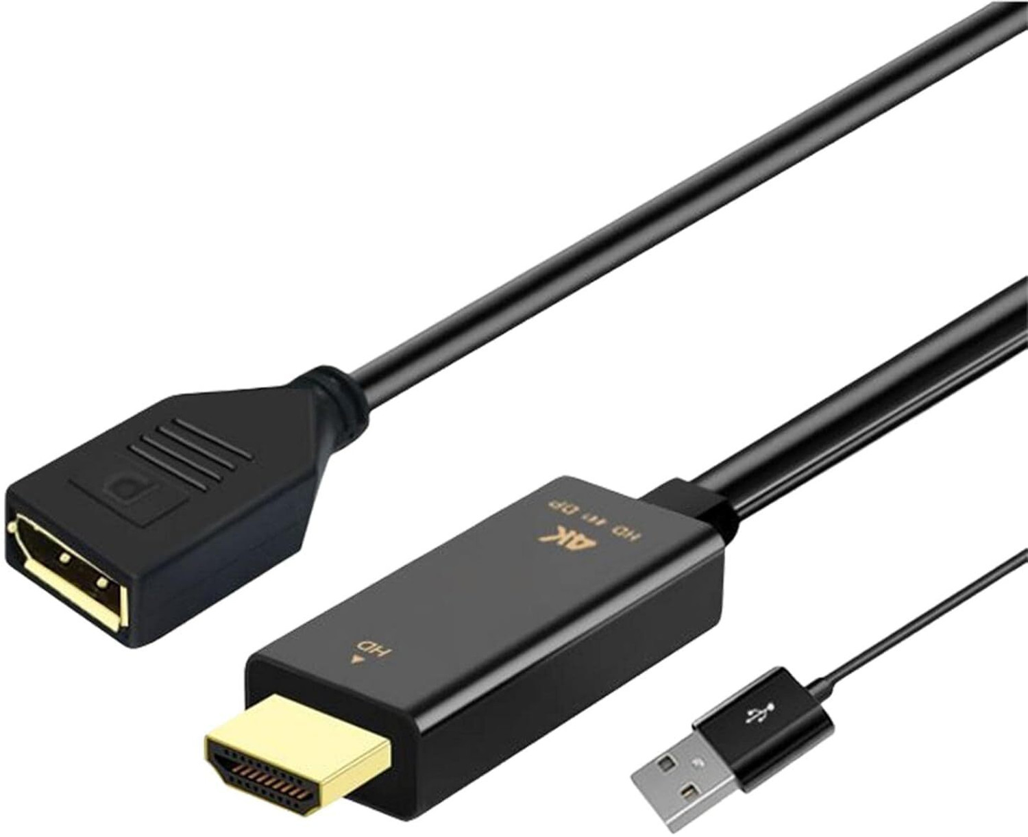 Image of Zeptrox HDMI to DP Converter 4K USB Powered Adapter Gaming Adapter