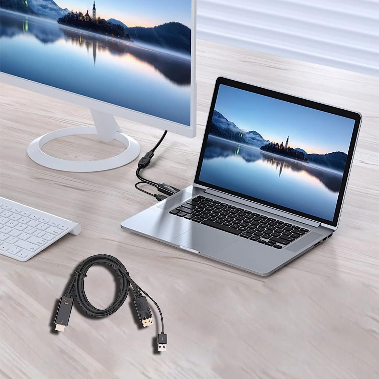 Image of Zeptrox HDMI to DP Converter 4K USB Powered Adapter Gaming Adapter