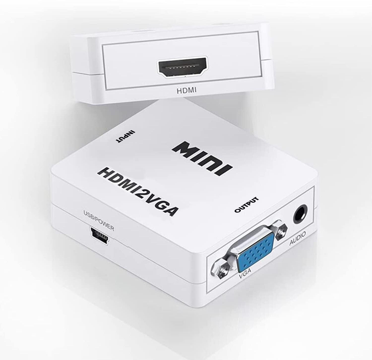 Image of VOOCME HDMI to VGA Adapter /Connector /Converter Cable 1080P (Female to Female) Gaming Adapter