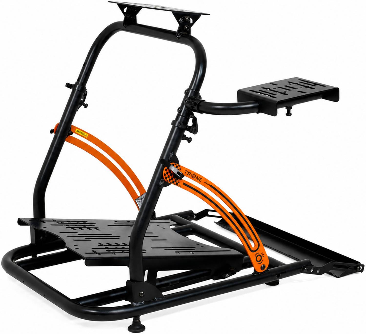 trone Steady Stand Pro Racing Wheel Stand (Black & Orange) Gaming Chair