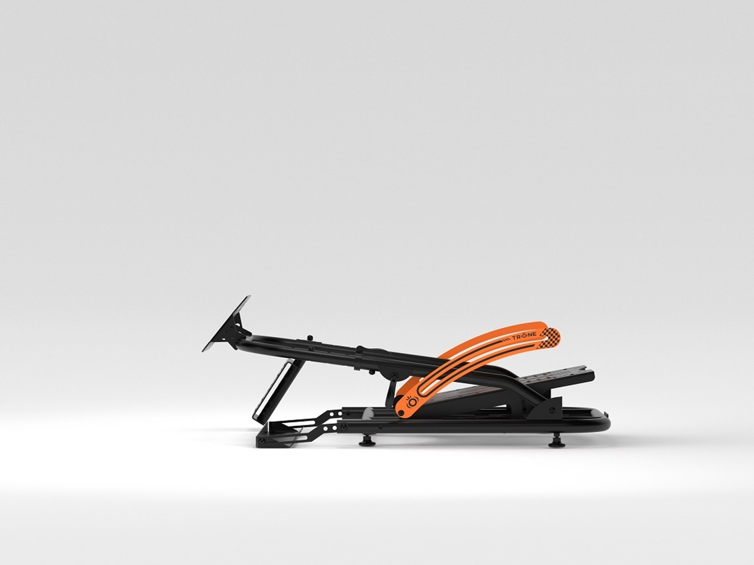 Image of trone Steady Stand Pro Racing Wheel Stand (Black & Orange) Gaming Chair