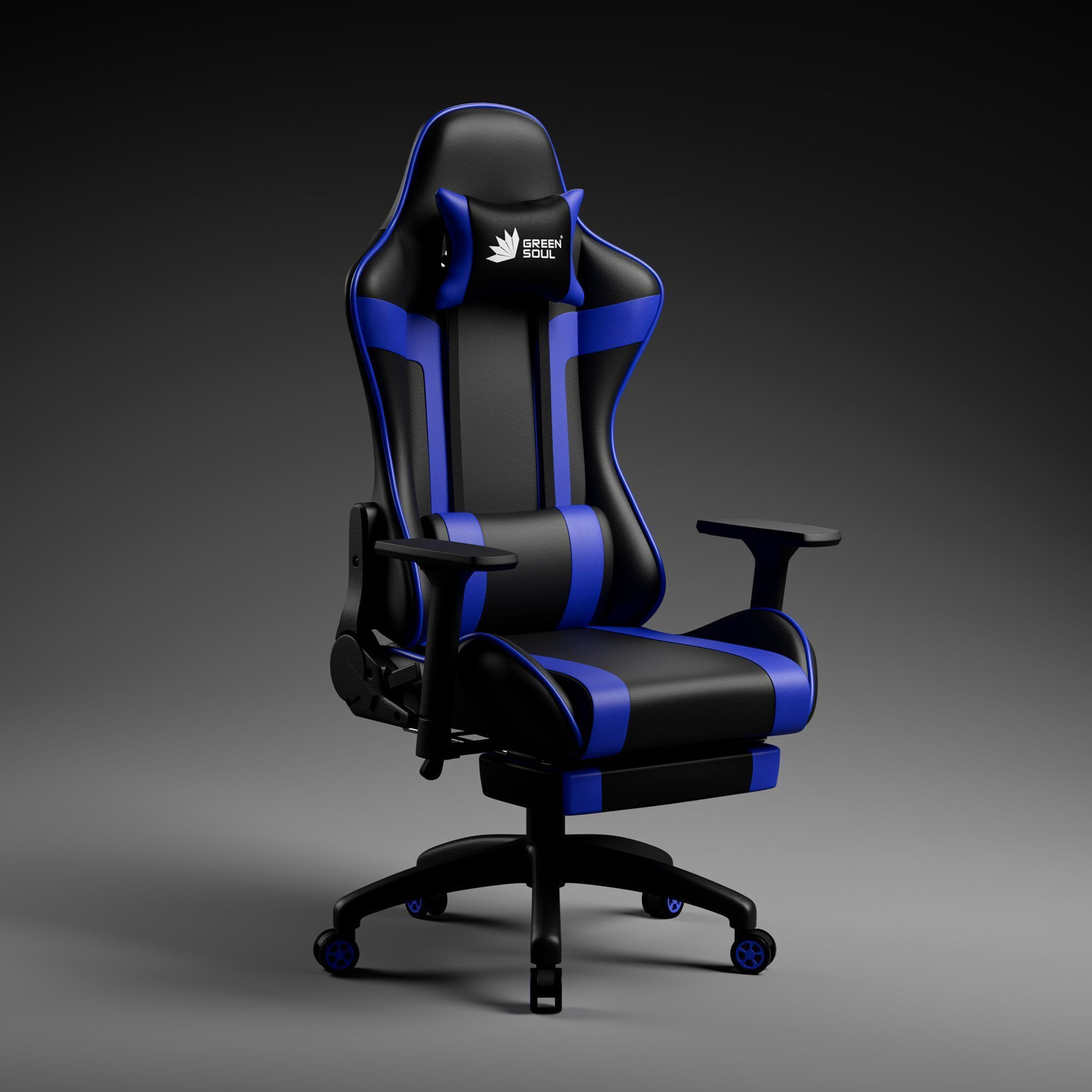 Image of GREEN SOUL Raptor Pro Racing Edition Ergonomic Premium PU Leather| Massager & Legrest Gaming Chair