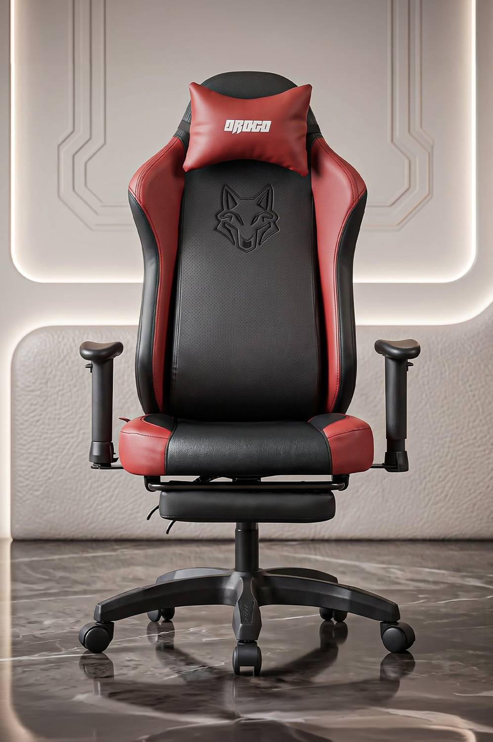Drogo Alpha-X Gaming Chair with 135° Recline, Footrest & 2D Padded Armrests Gaming Chair