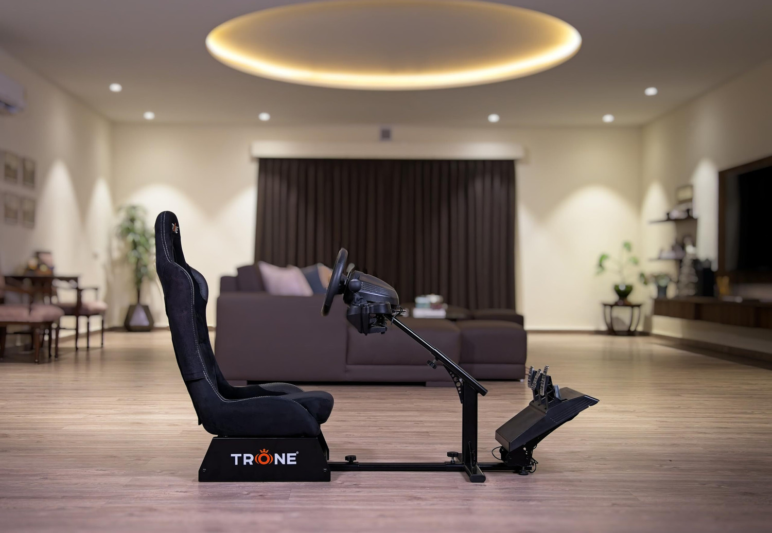 Image of trone RS1-Charcoa- Leather Gaming Chair
