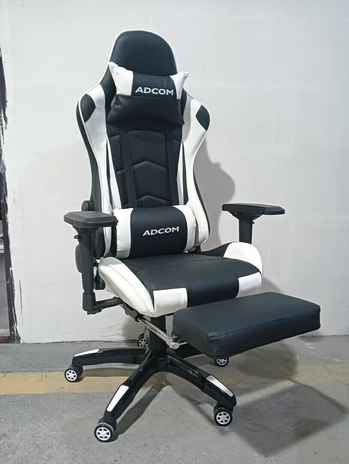 ADCOM Mutant Pro Gaming Chair & Footrest and Adjustable Neck & Lumbar Pillow Armrests Gaming Chair Price in India - Buy ADCOM Mutant Pro Gaming Chair & Footrest and Adjustable Neck & Lumbar Pillow Armrests Gaming Chair online at Flipkart.com