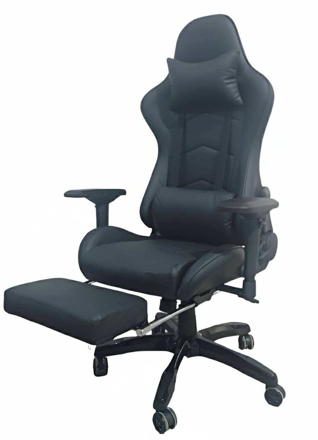 ADCOM F1 Ultimate Racer Gaming Chair with Footrest & Adjustable Headrest - PU Leather Gaming Chair