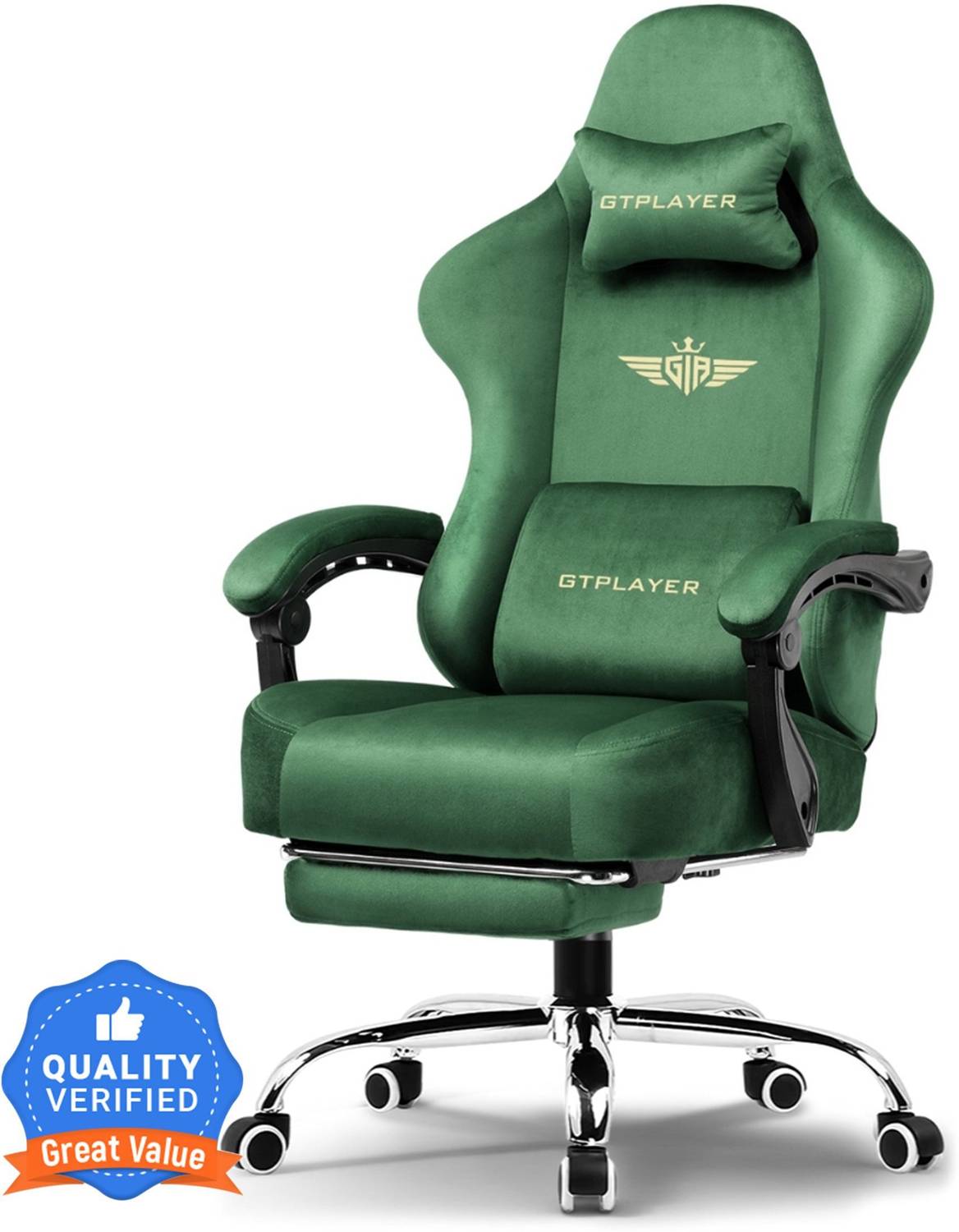 GTPLAYER Silken Gaming Chair with Footrest