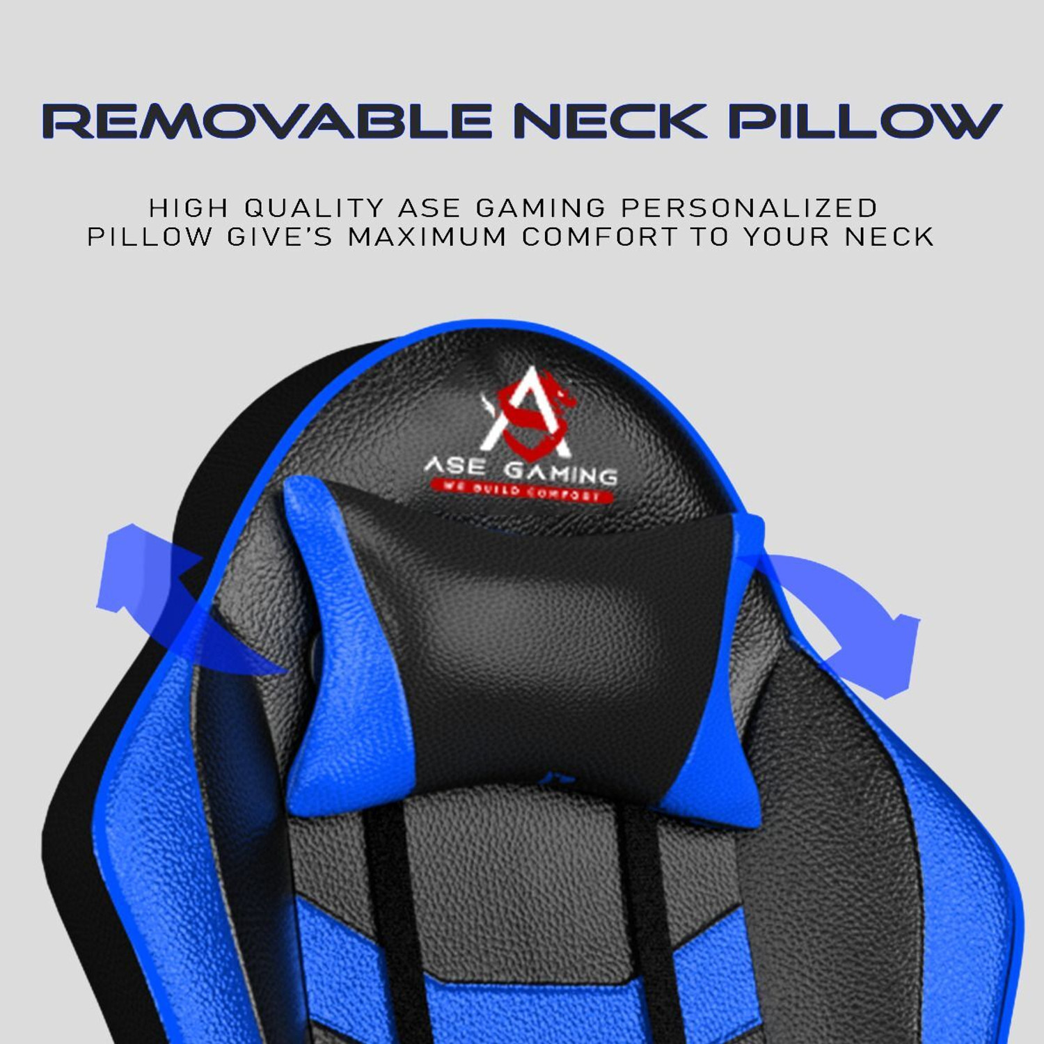 Image of ASE Gaming Ranger Series Gaming Chair with 180 Degree Reclining And Black Metal Base Gaming Chair