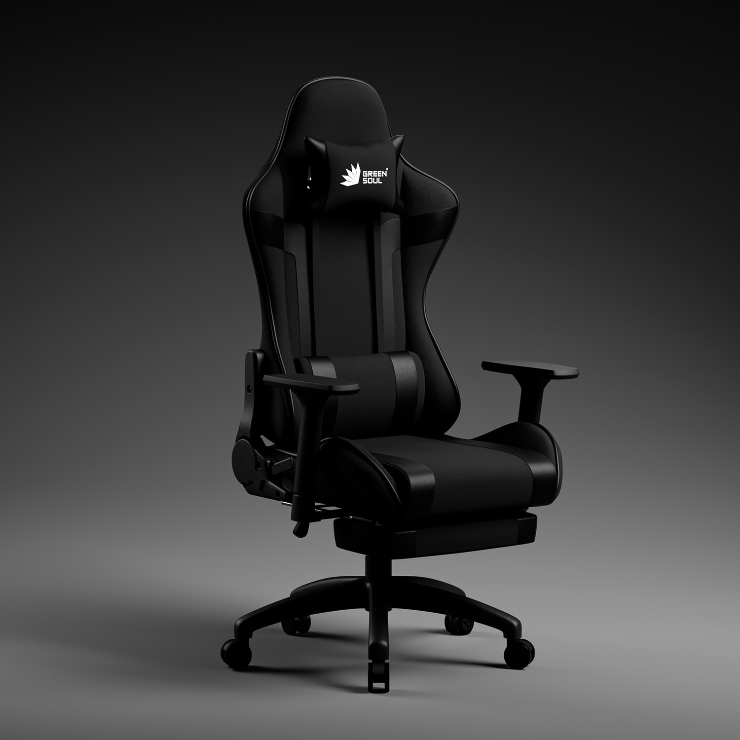 Image of GREEN SOUL Raptor Pro Racing Edition Ergonomic Premium Fabric | Massager & Legrest Gaming Chair