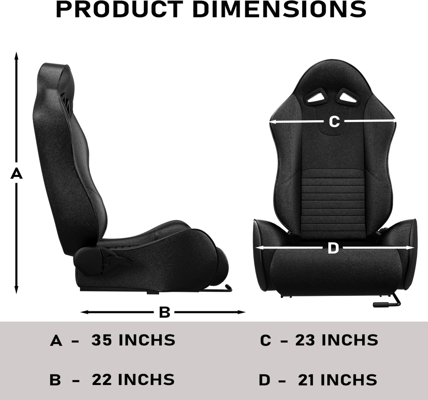 Image of ASE Gaming APEX Series Simulator Seat with Slider And 180 Degree Recline Gaming Chair