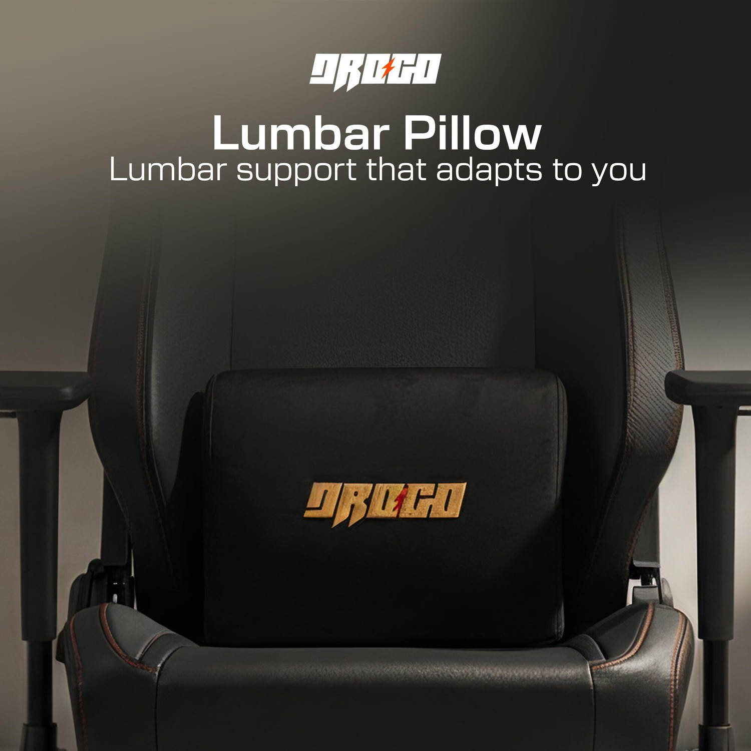 Image of Drogo Ergonomic Gaming Chair with Hybrid Leatherette Fabric, 4D Adjustable Armrest Gaming Chair