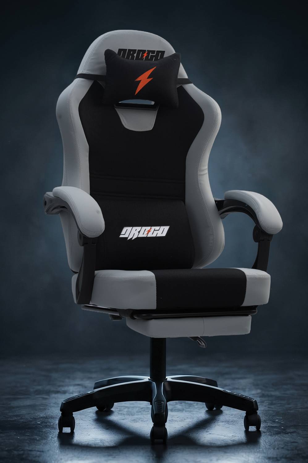 Drogo High Back Ergonomic Gaming Chair with Adjustable Neck, Armrest PU Leather Gaming Chair