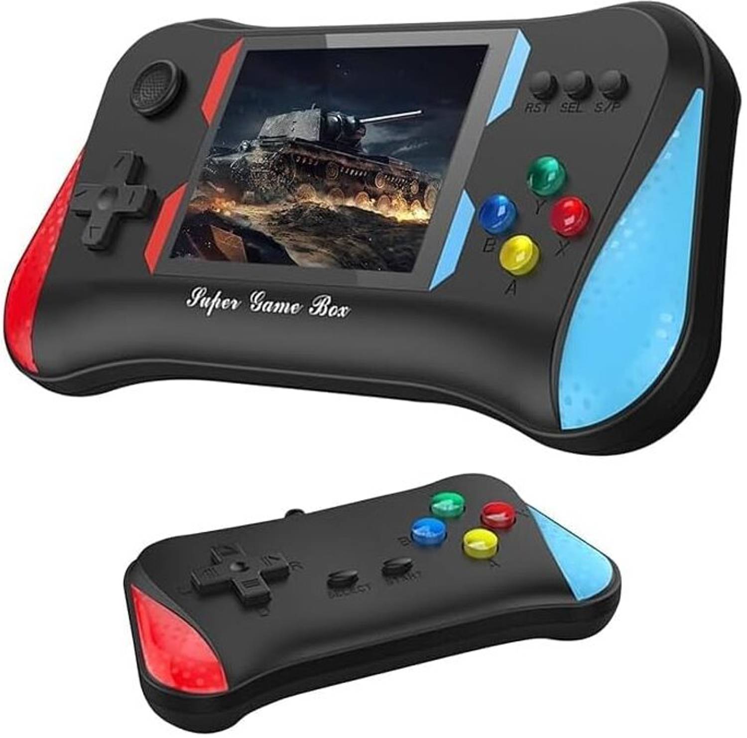 PICSTAR 500-in-1 Retro Sup Portable Game Box with a 3.5-inch Large Screen TV Support with Retro Games