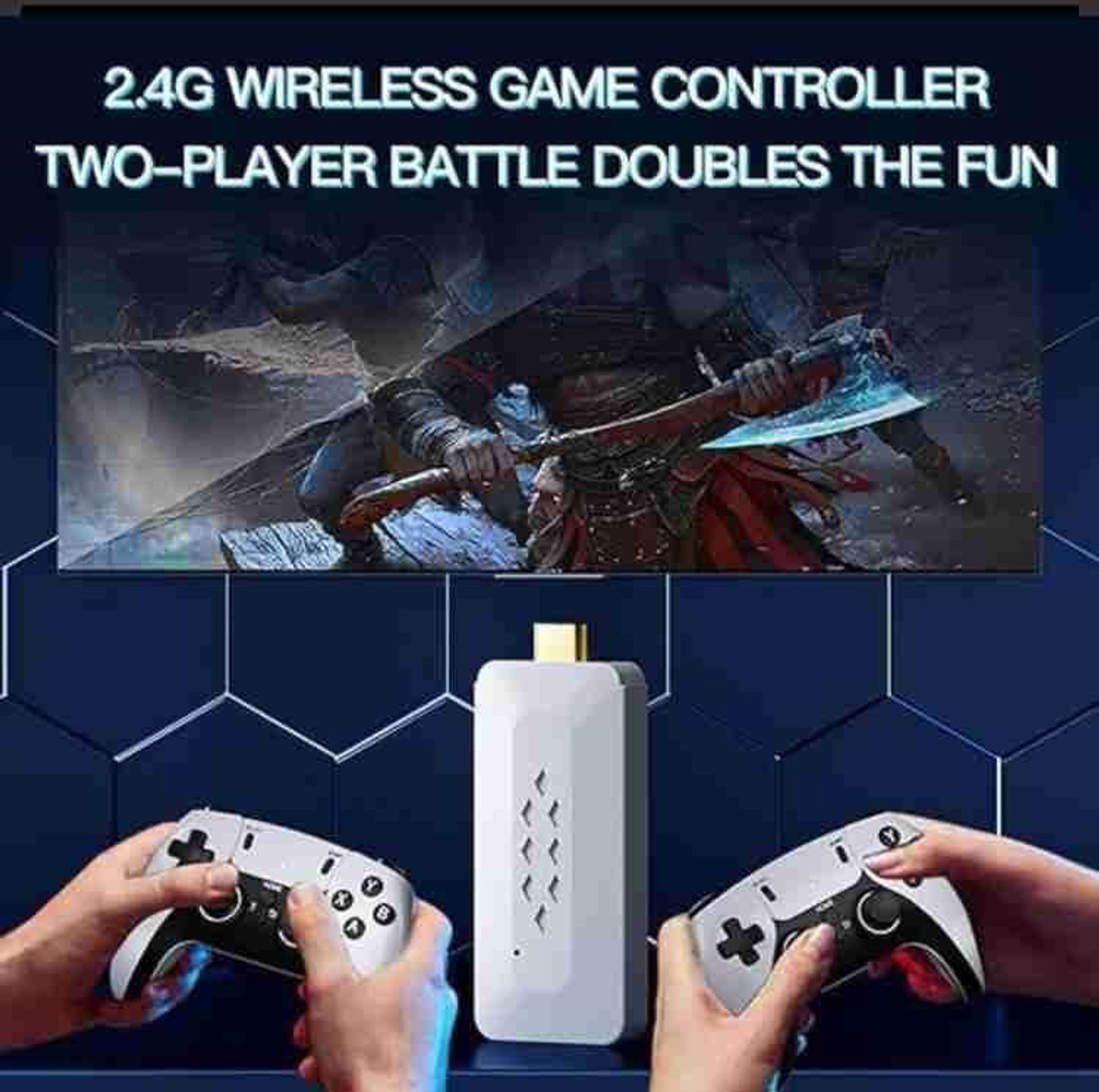 Image of SHAILRON M22 Gaming Console,64GB Linux System, 30,000+ Games, 52 Emulators,BIS Certified Wi-fi Gamepad