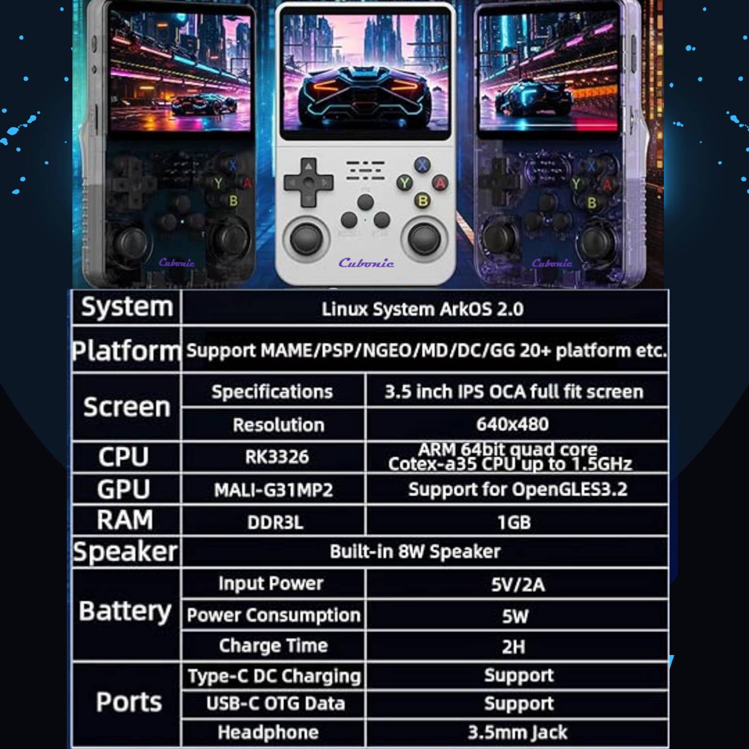 Xplore R36S Open Source Dual TF Card Slot, 3.5