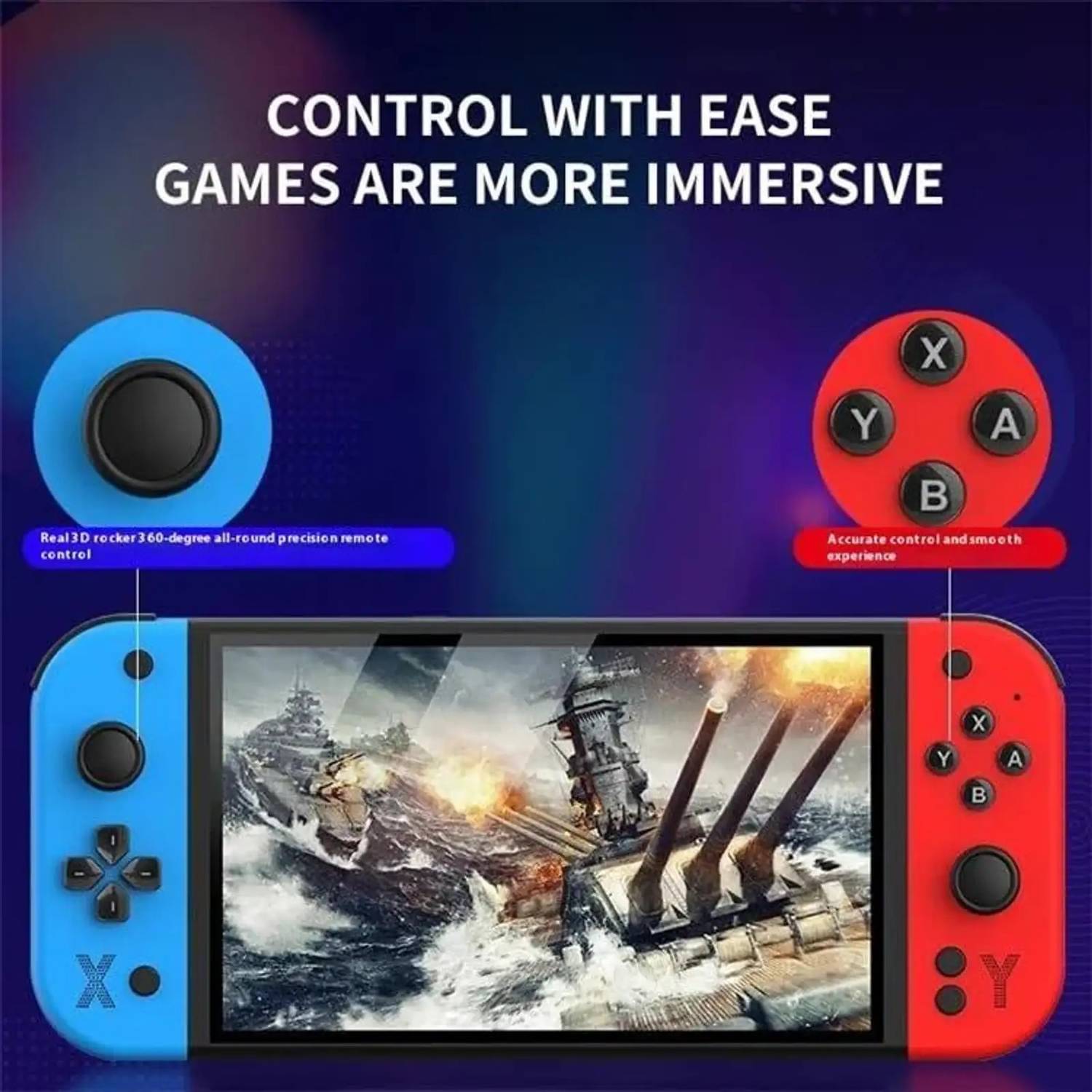 HG WORLD G90 7 Inch Handheld Gaming Console - Image 2