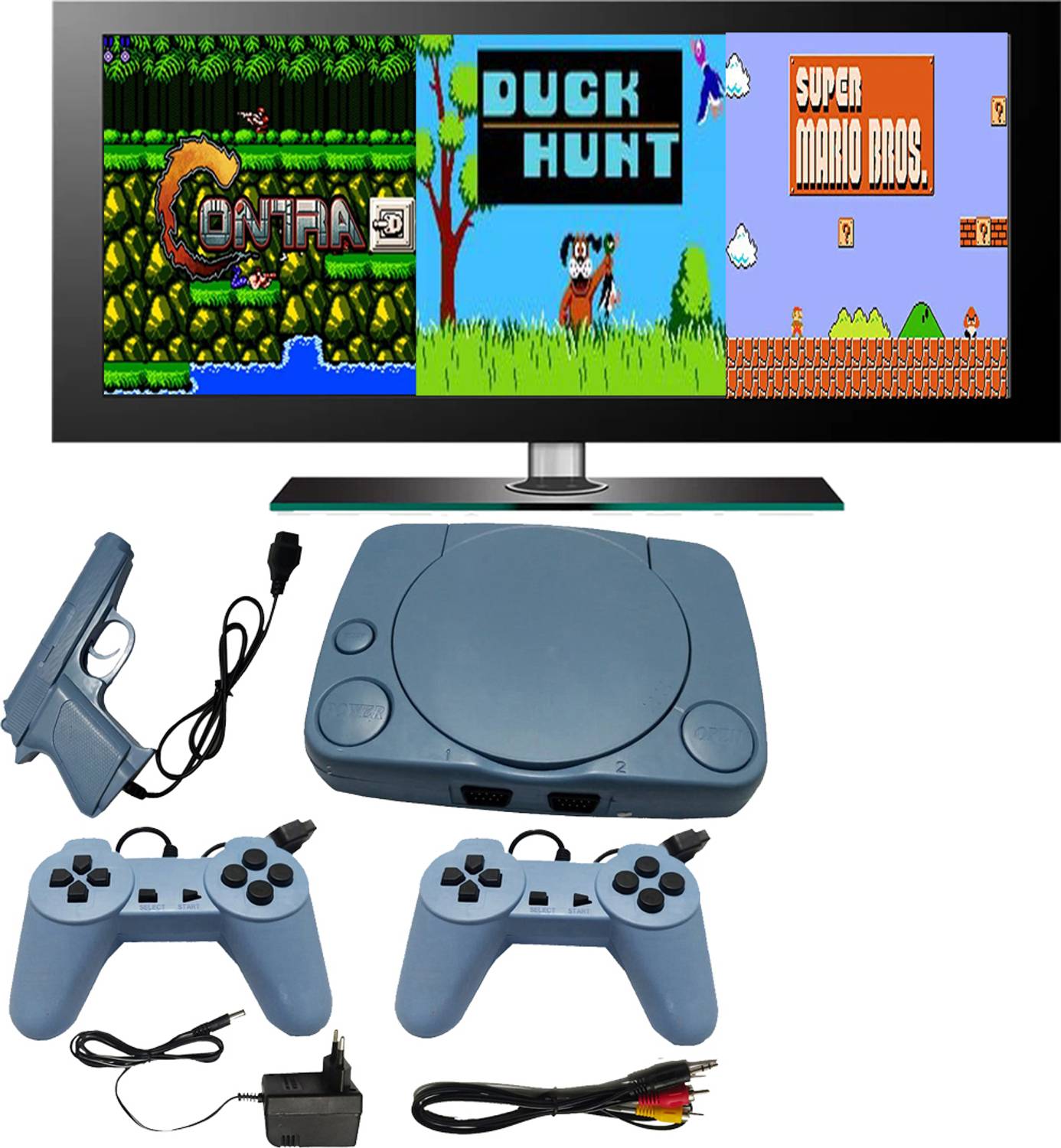 otaku Entertainment 8 Bit Childhood Retro Tv Video Game Preloaded Games 99991n1 Pr1 1 GB with Contra, Super Mario Bros, F1, Duck Hunt