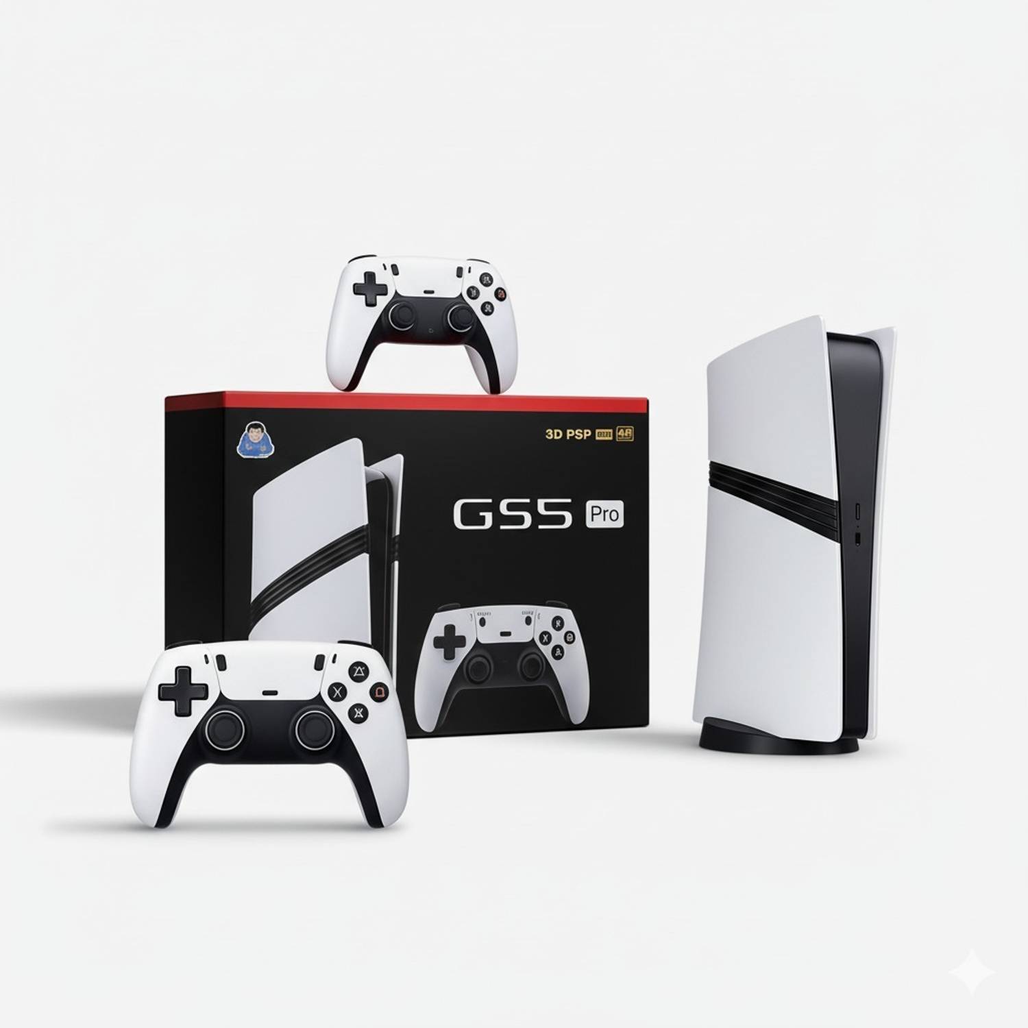Timkolas GS5 Pro Tv Console video game with 30000+inbuil classic video games&gamespads_02 64 GB with God of War, Vice City, Liberty City, Tekken 2,3,5,6, WWE SmackDown, Cricket G.
