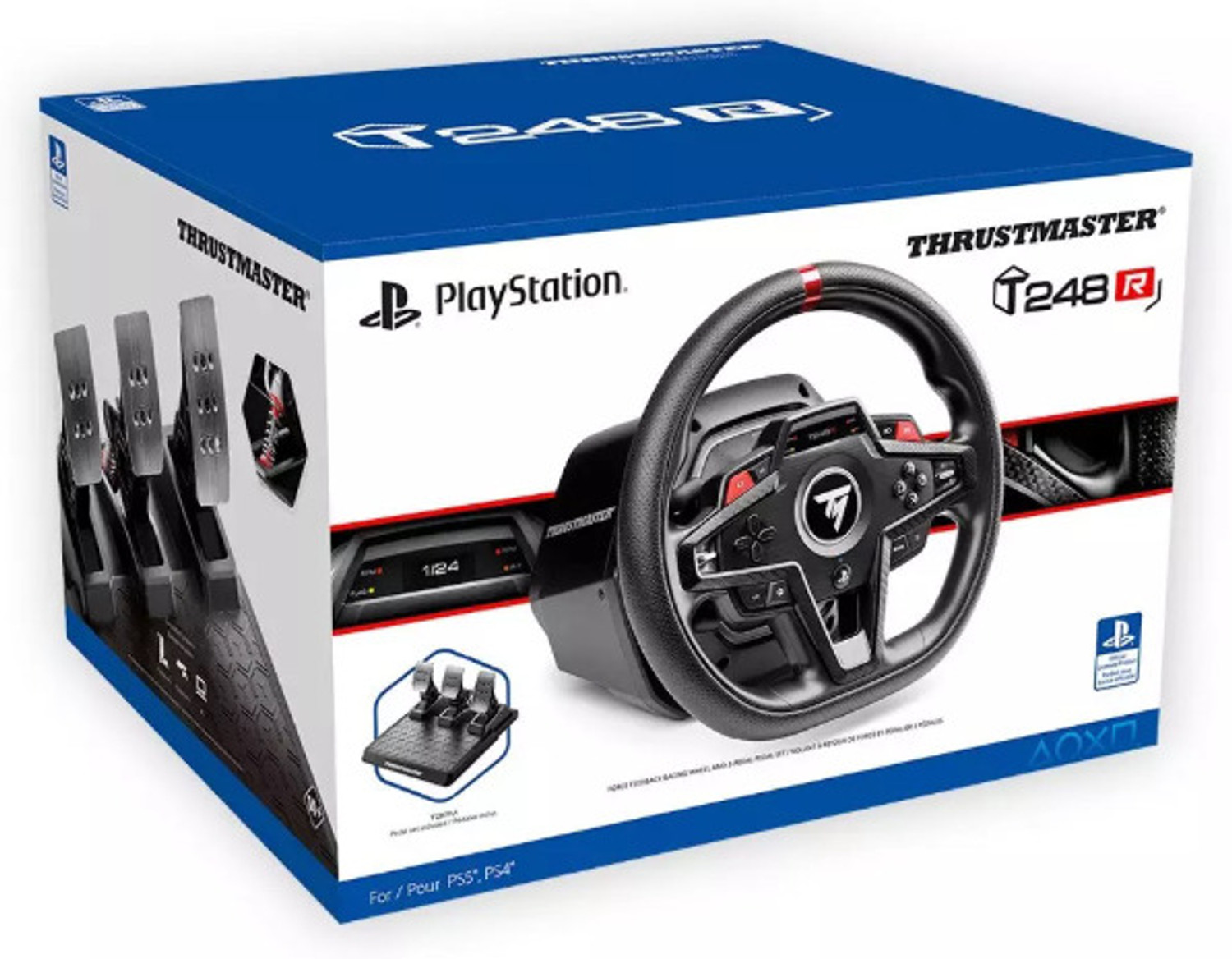 Image of THRUSTMASTER T248R Shifter Pack Force Feedback Wheel,T3PM Pedals,TH8S Shifter For Playstation with Next-Gen Hybrid Drive, LCD Telemetry Screen, Perfect Gift for Gamer
