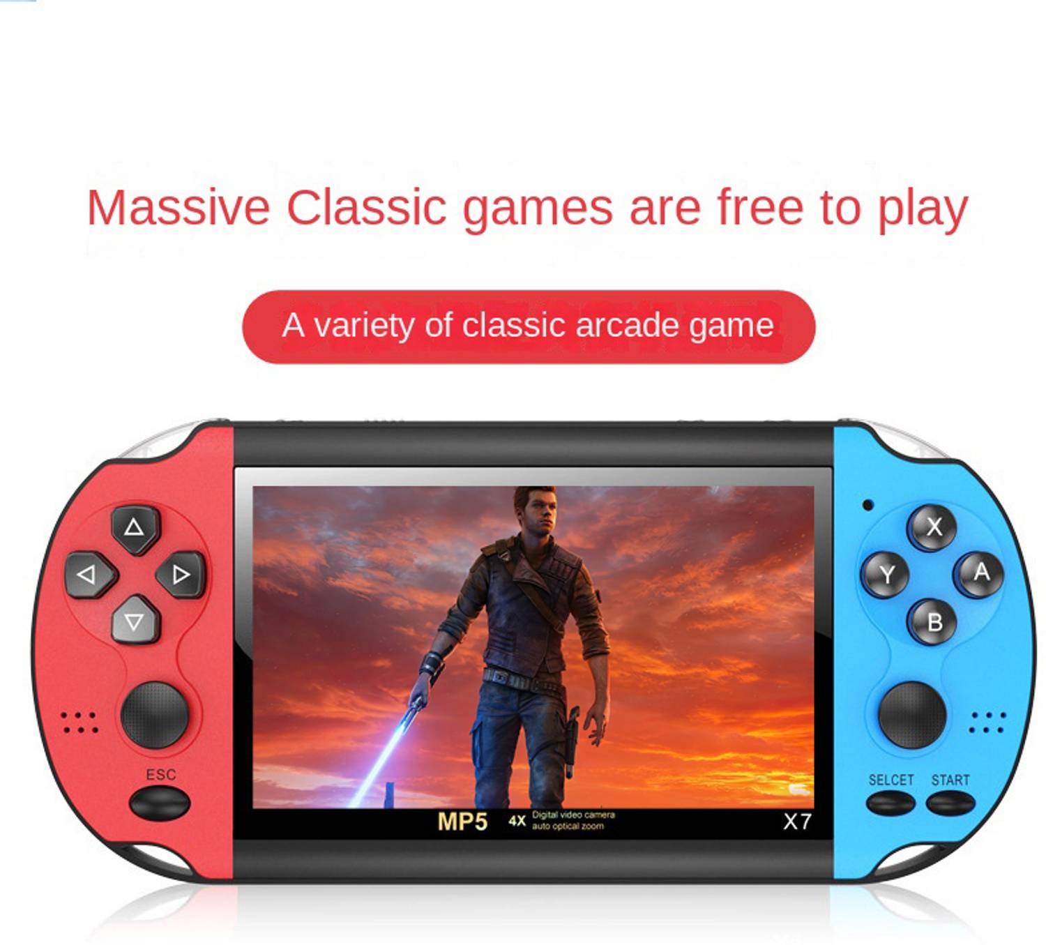 NextTech X7 PSP Game Console:Unlock The Power of 1000+ Games and