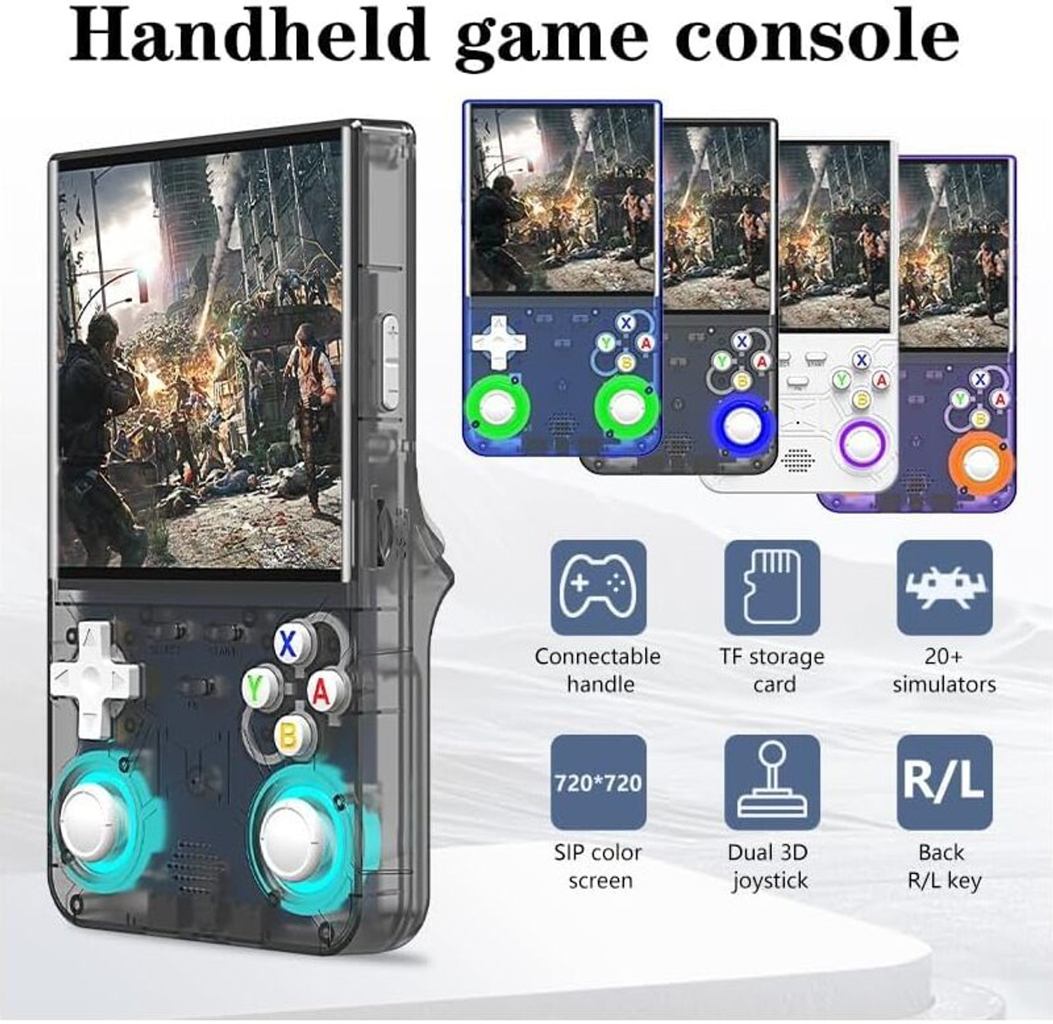 Image of GAMESOUL R36S Ultra retro Game Console 3.5 inch Retro Emulator System Revisit Childhood, Retro Old Video Game (Best Gift & Fun) for All Ages 64 GB with 20000+ Game, GTA, , Loved by Fans