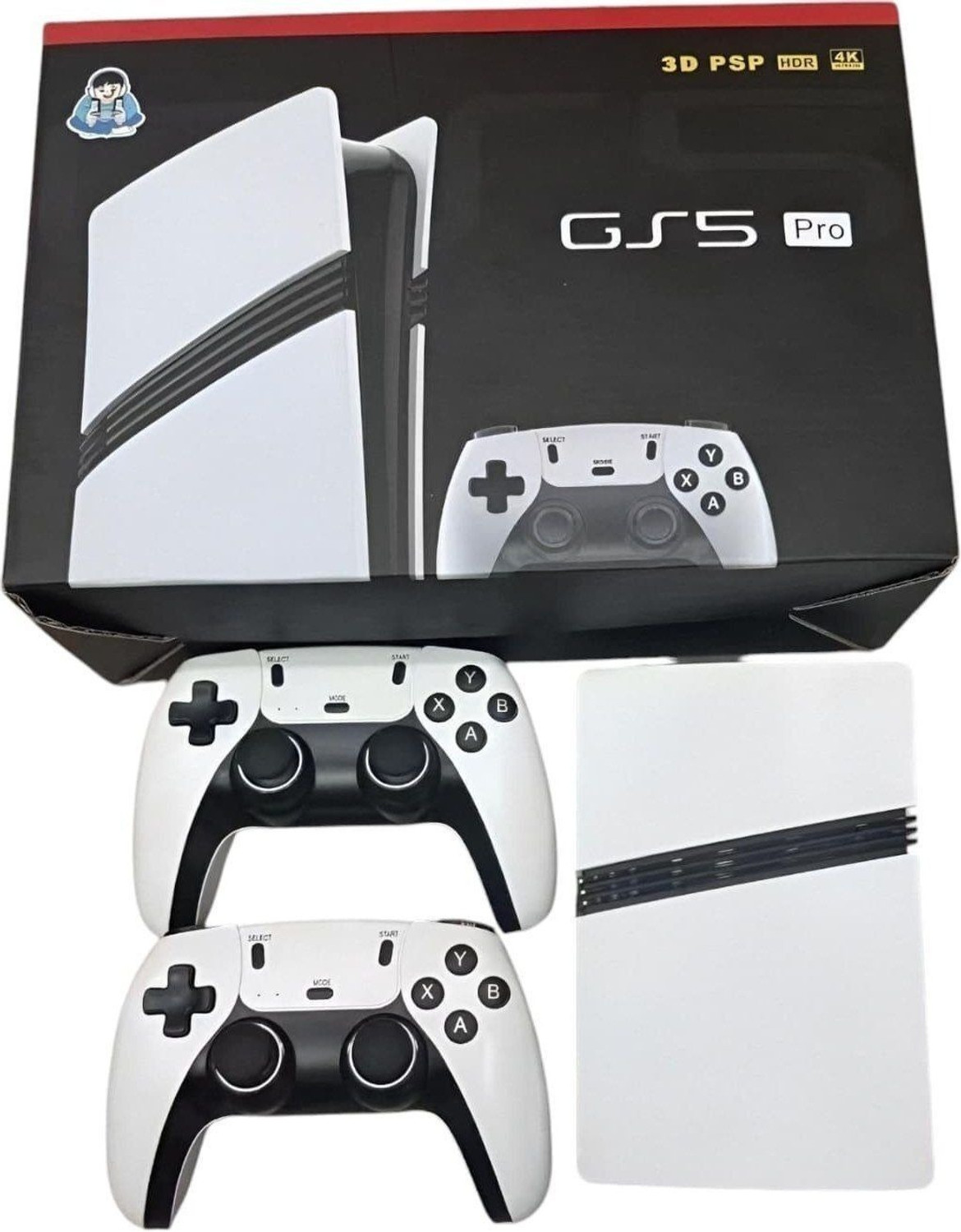 Image of HG WORLD Retro GS5 PRO Gaming Console with 2.4G Dual Video Games For TV Wireless Gamepad 64 GB with 53+ Emulator, Full HD HDMI Output, TV Game Set