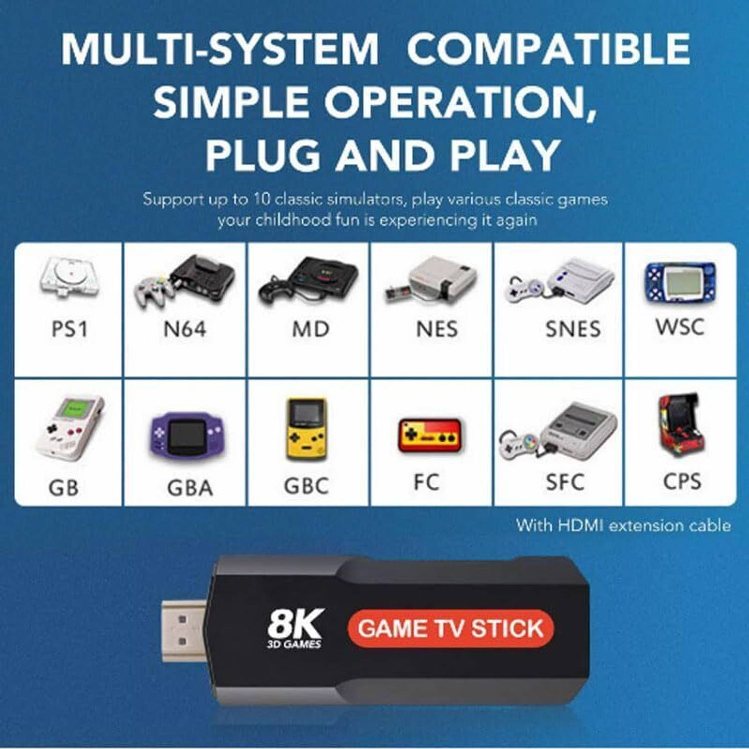 GAMESOUL Q9 64GB Retro Video Games Console - Image 3