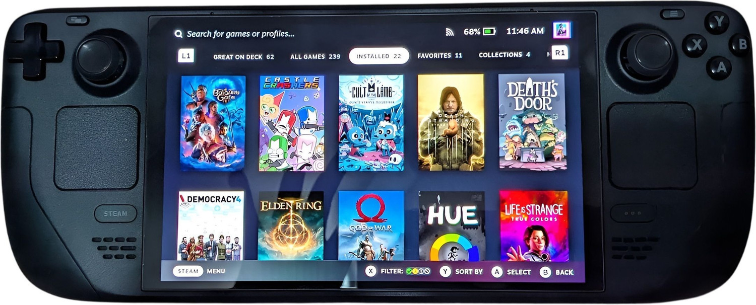 Image of Valve Steam Deck OLED 512GB Handheld Gaming Console,High Performance ,Smooth Controls,Ergonomic Build for 512 GB with Portable Design,Long Battery Life,Fast Loading NVMe Storage,Vibrant Display