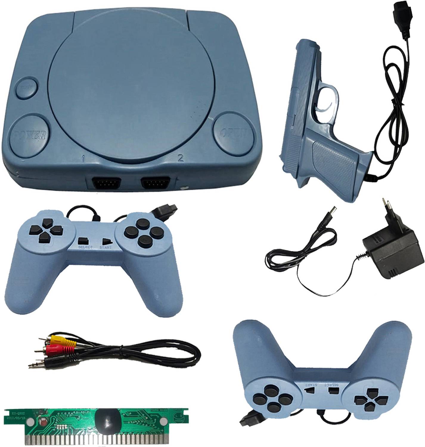 COUNTACH SUPER CLASSIC 8BIT TV VIDEO GAMING CONSOLE SET INSTALLED INBUILT GAMES G5 NA GB with Contra, Super Mario Bros, Duck Hunt, F1 Race, Aladdin