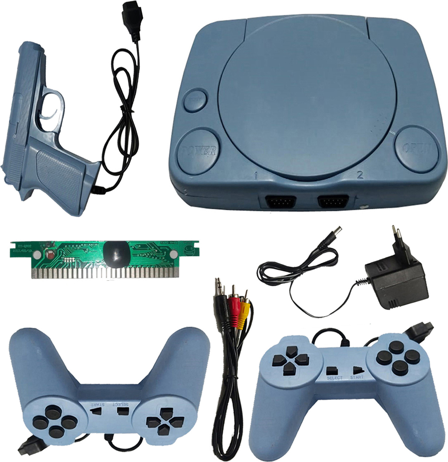 Image of COUNTACH Tv Video Game Set for Tv Gaming 2 Player With Inbuilt Games NA GB with Super Mario Bros, Duck Hunt:F1, Contra