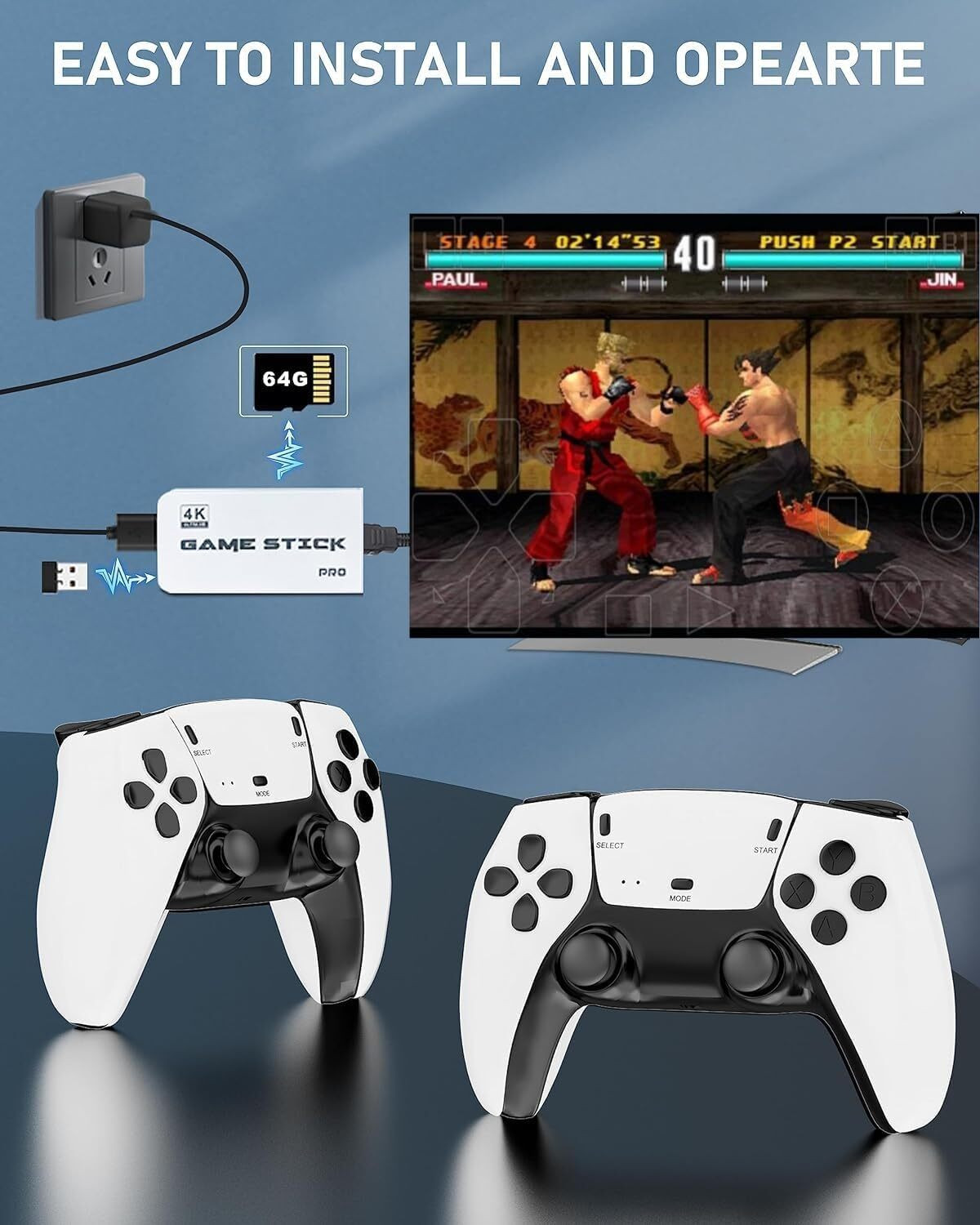 Image of Plug & Play TV Game Console with 2 Wireless Remotes & 20,000+ Built-in Games 25th Anniversary Edition