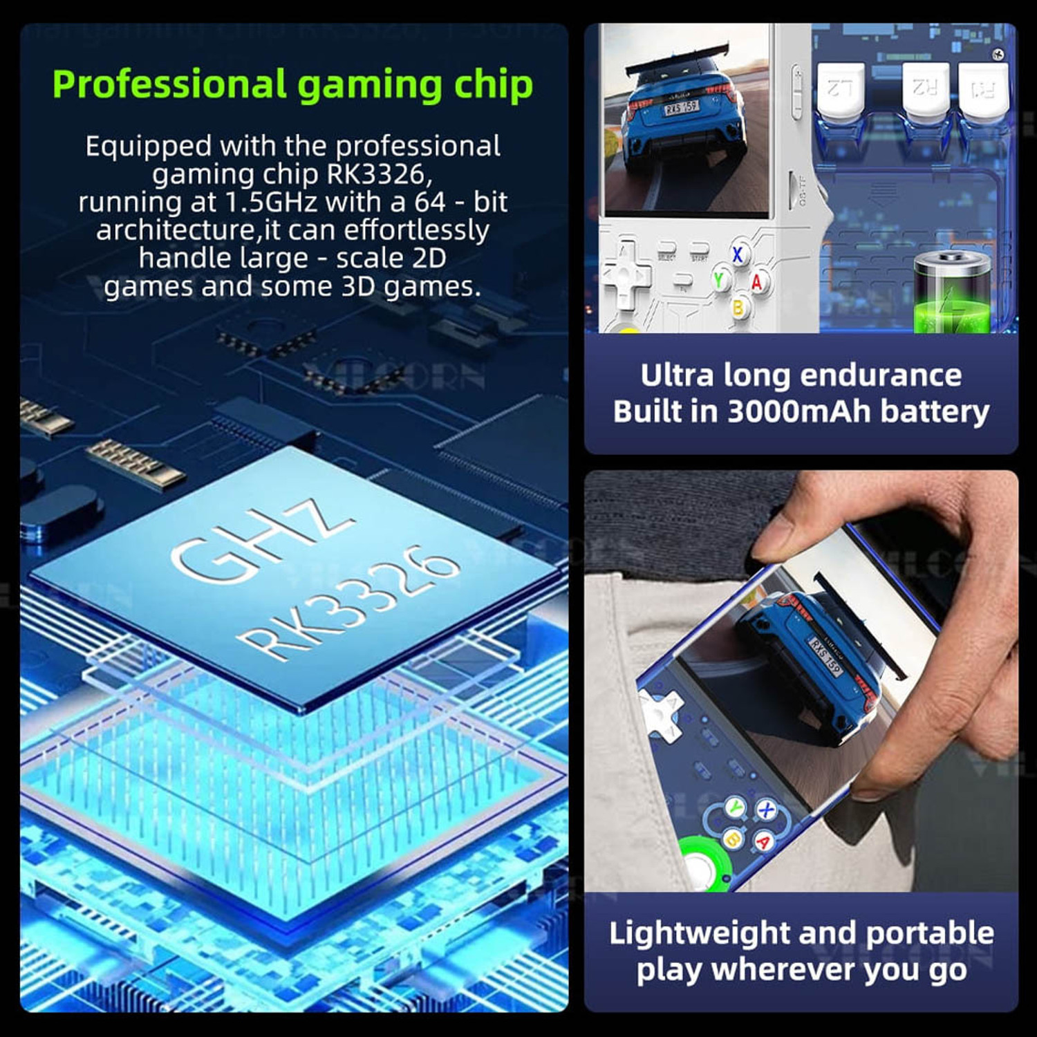 Image of R36 Ultra Retro Game Console 4 inch IPS, 64GB 15000+ Games, 13+ Emulators Anniversary Edition