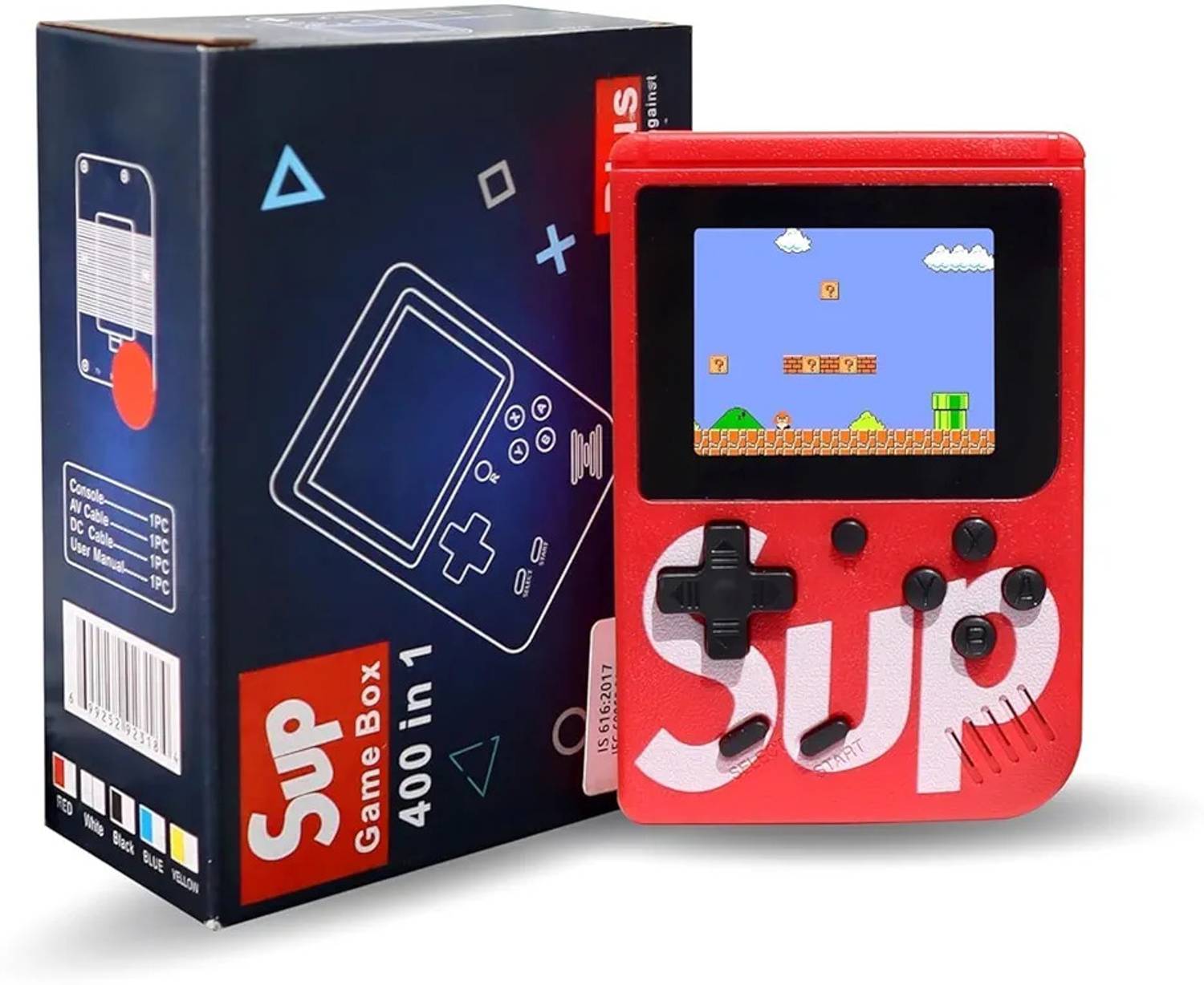 nana　SUP AL ATASH Sup Game 400 in 1 Retro Handheld Game Console Portable