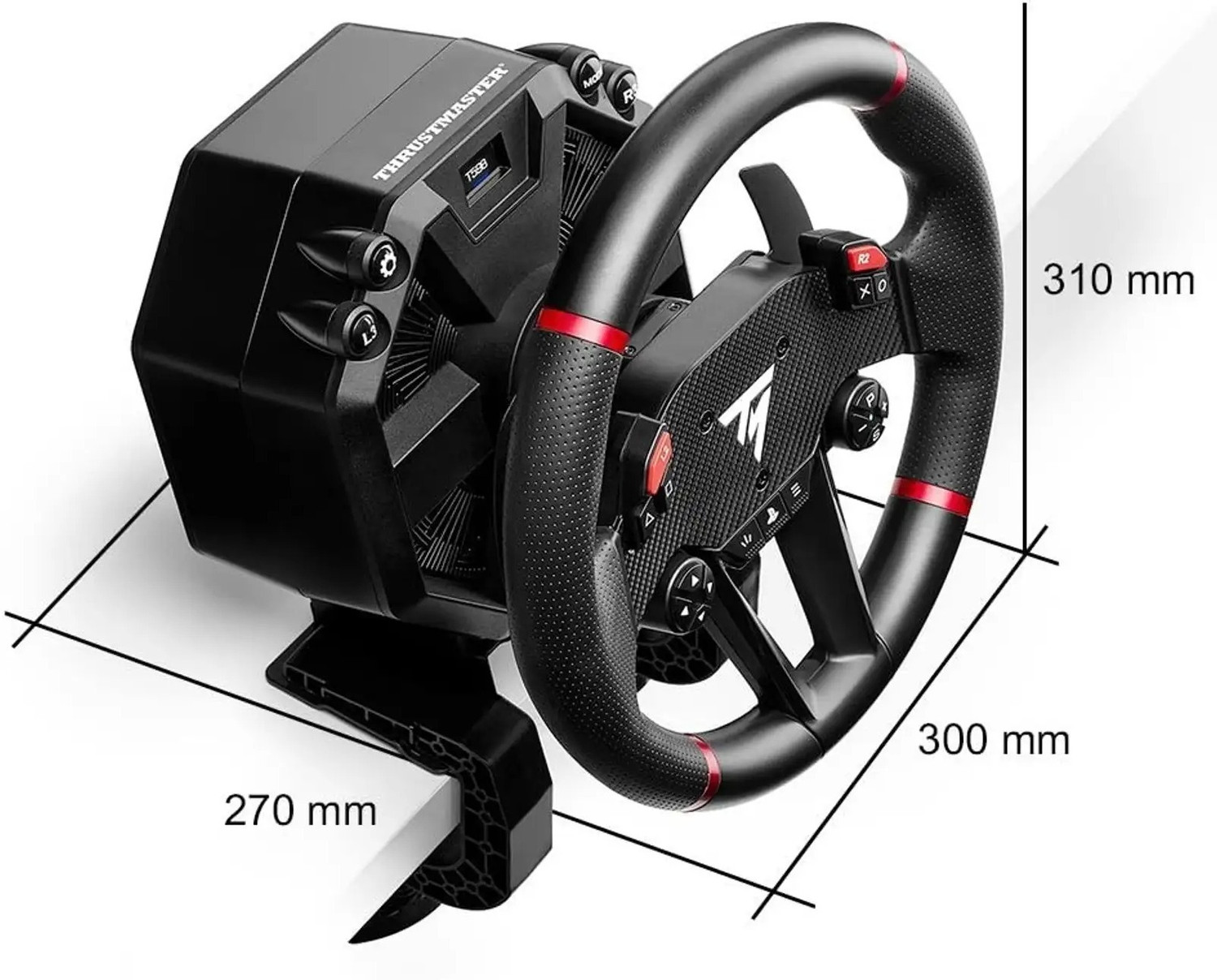 Image of THRUSTMASTER T598 Direct Drive Racing Wheel for PlayStation & PC,Next-GEN Direct Axial Drive With Modular 2-pedal setup GB with Magnetic sensors & 16-bit resolution, Perfect Gift for racing Gamers