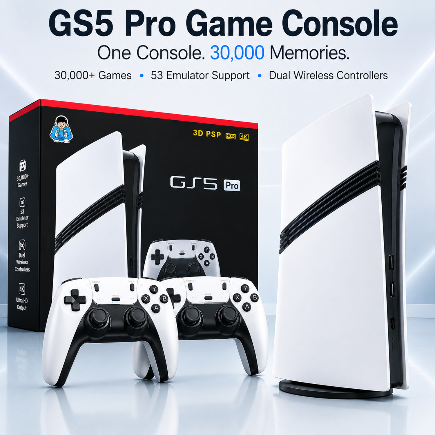 Image of StyleNeste GS5 Pro Retro Gaming Console PSP 64 GB with 30,000+ Built-in Retro, GTA Vice city, Mario, God of war